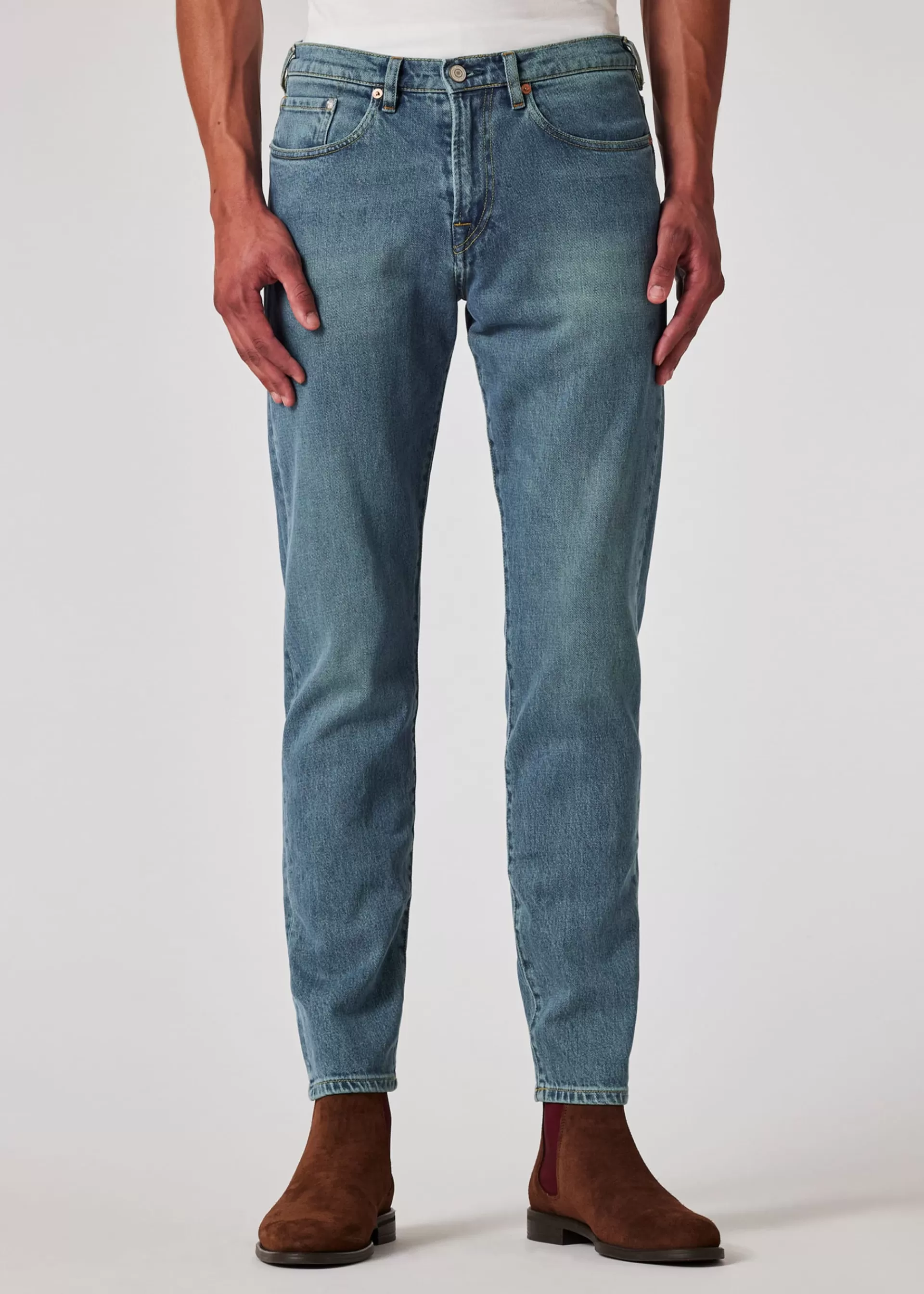 Tapered-Fit Antique Wash 'Organic Vintage Stretch' Jeans>Paul Smith Cheap
