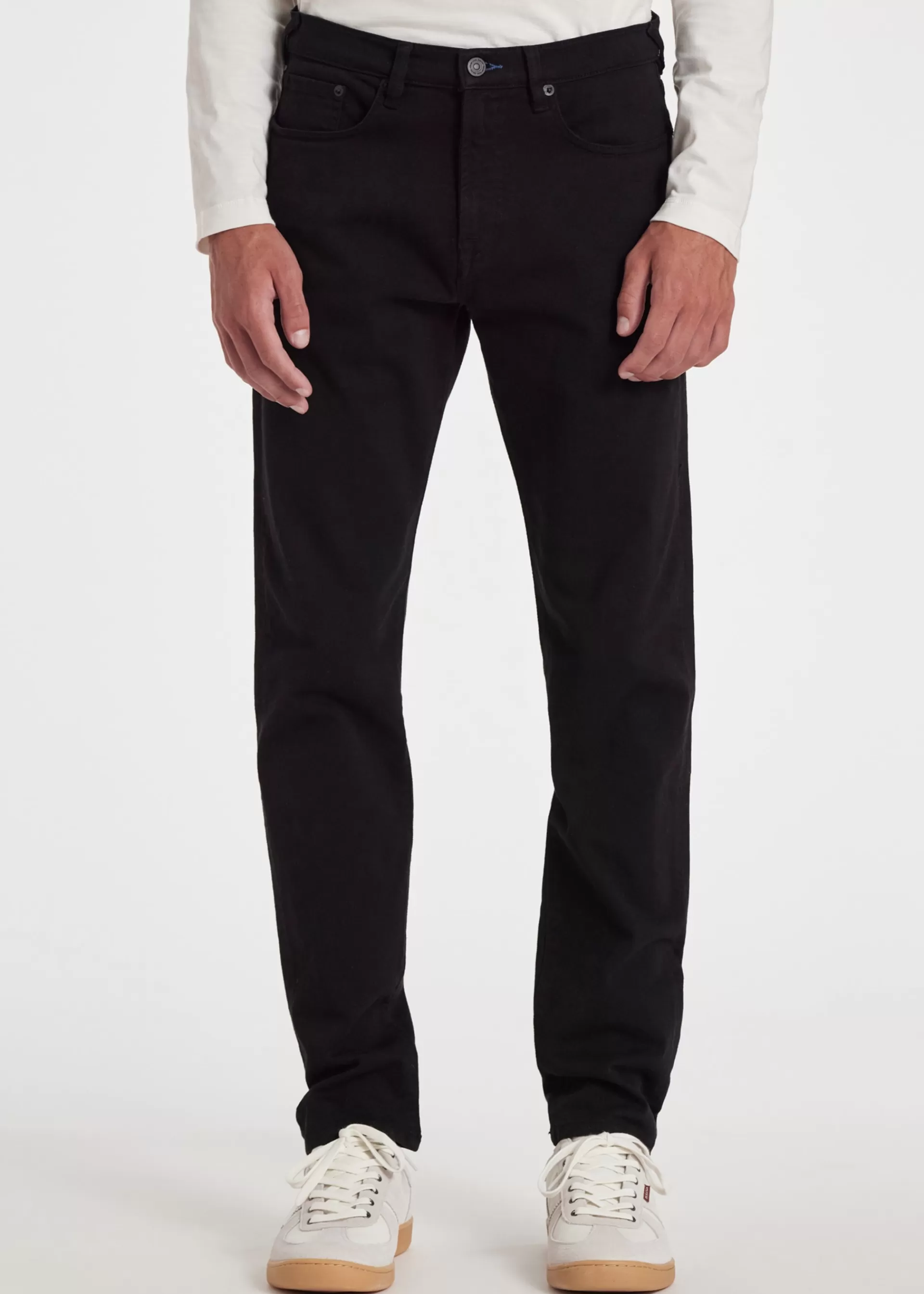 Tapered-Fit Garment-Dye Jeans>Paul Smith Fashion