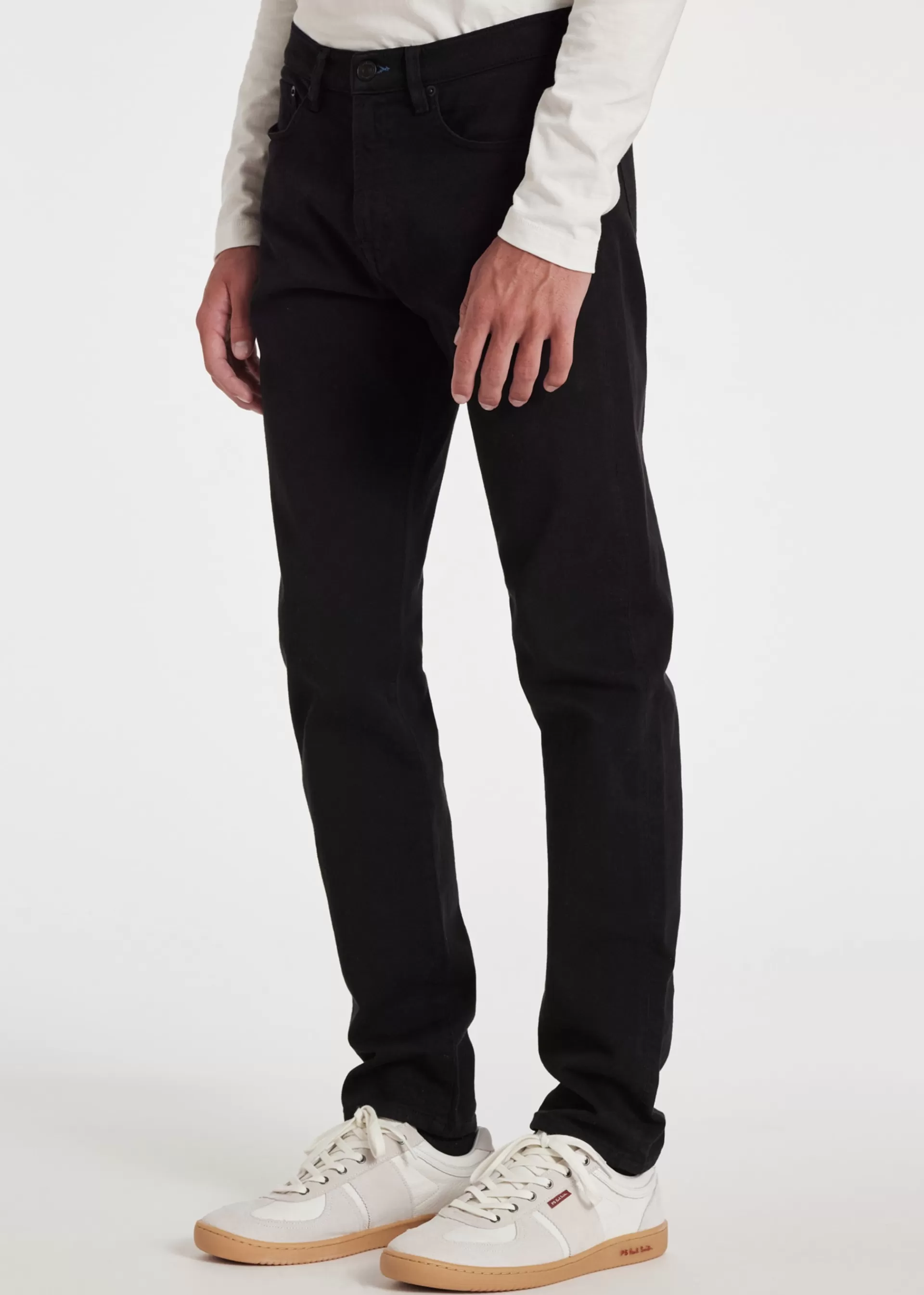 Tapered-Fit Garment-Dye Jeans>Paul Smith Fashion