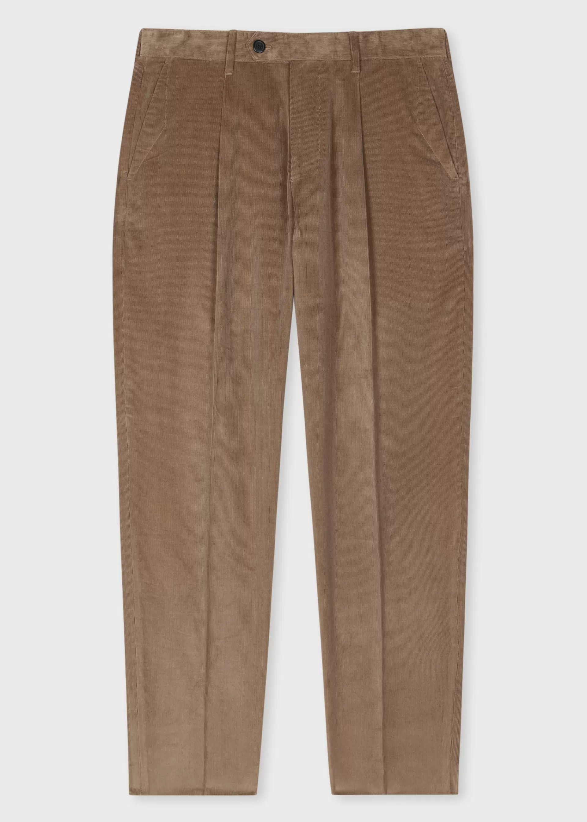 Tapered-Fit Pleated Corduroy Trousers>Paul Smith Best Sale