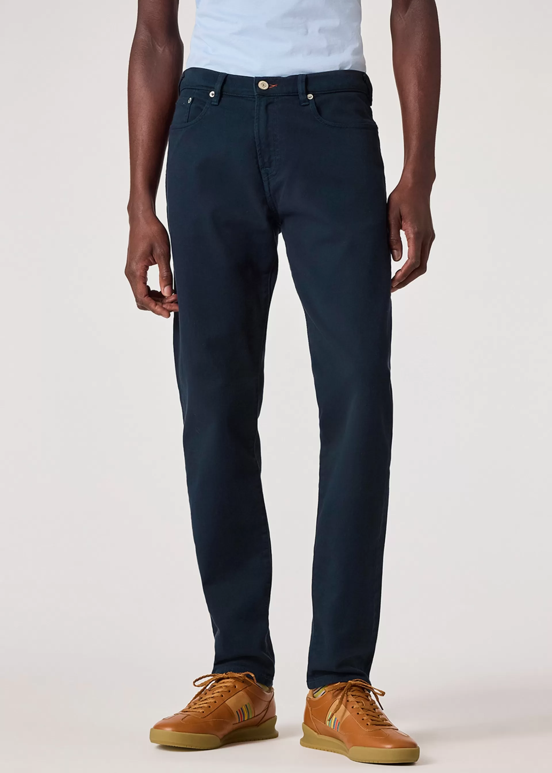 Tapered-Fit Garment Dyed Jeans>Paul Smith Shop