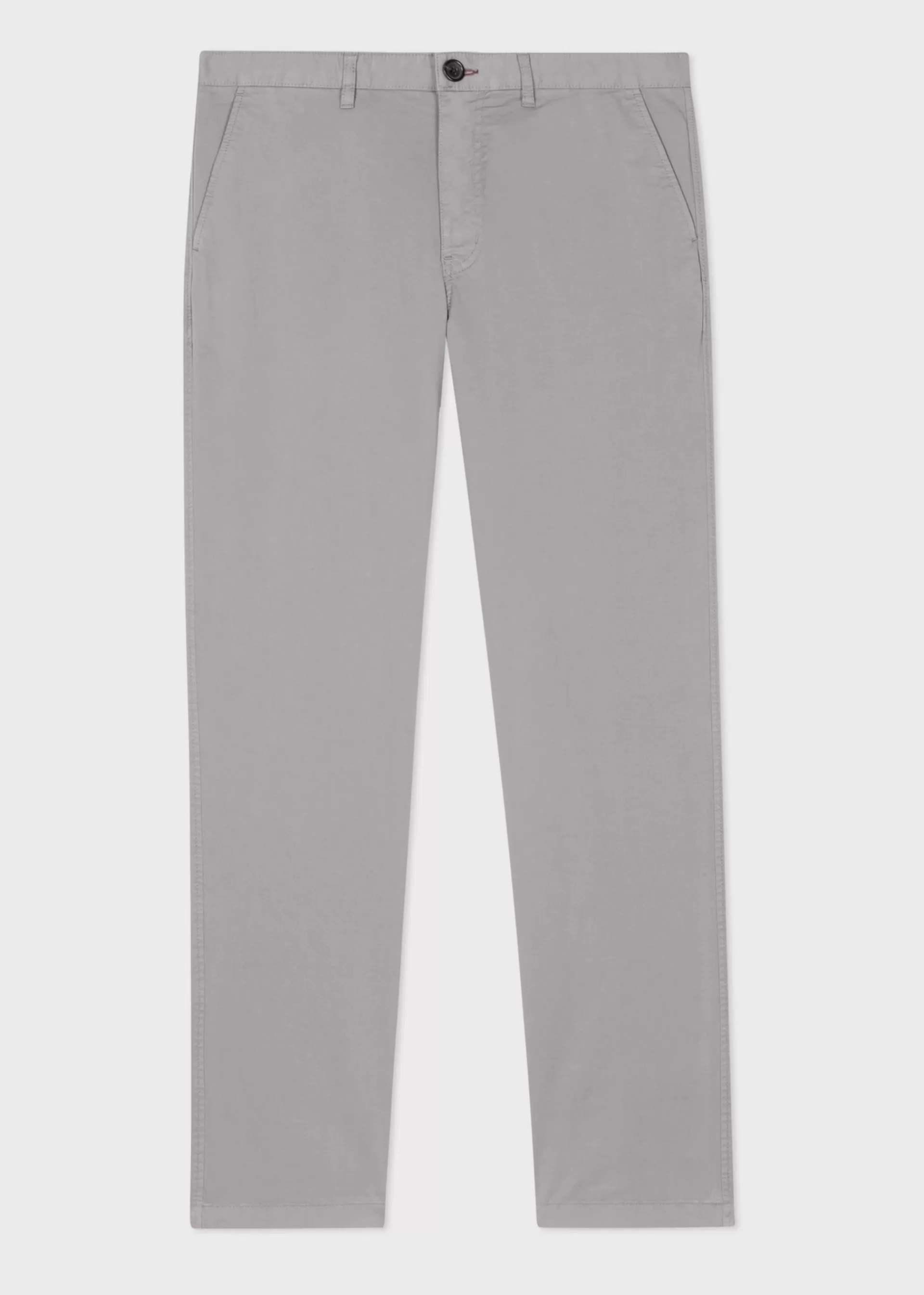 Tapered-Fit Grey Stretch-Cotton Chinos>Paul Smith Cheap