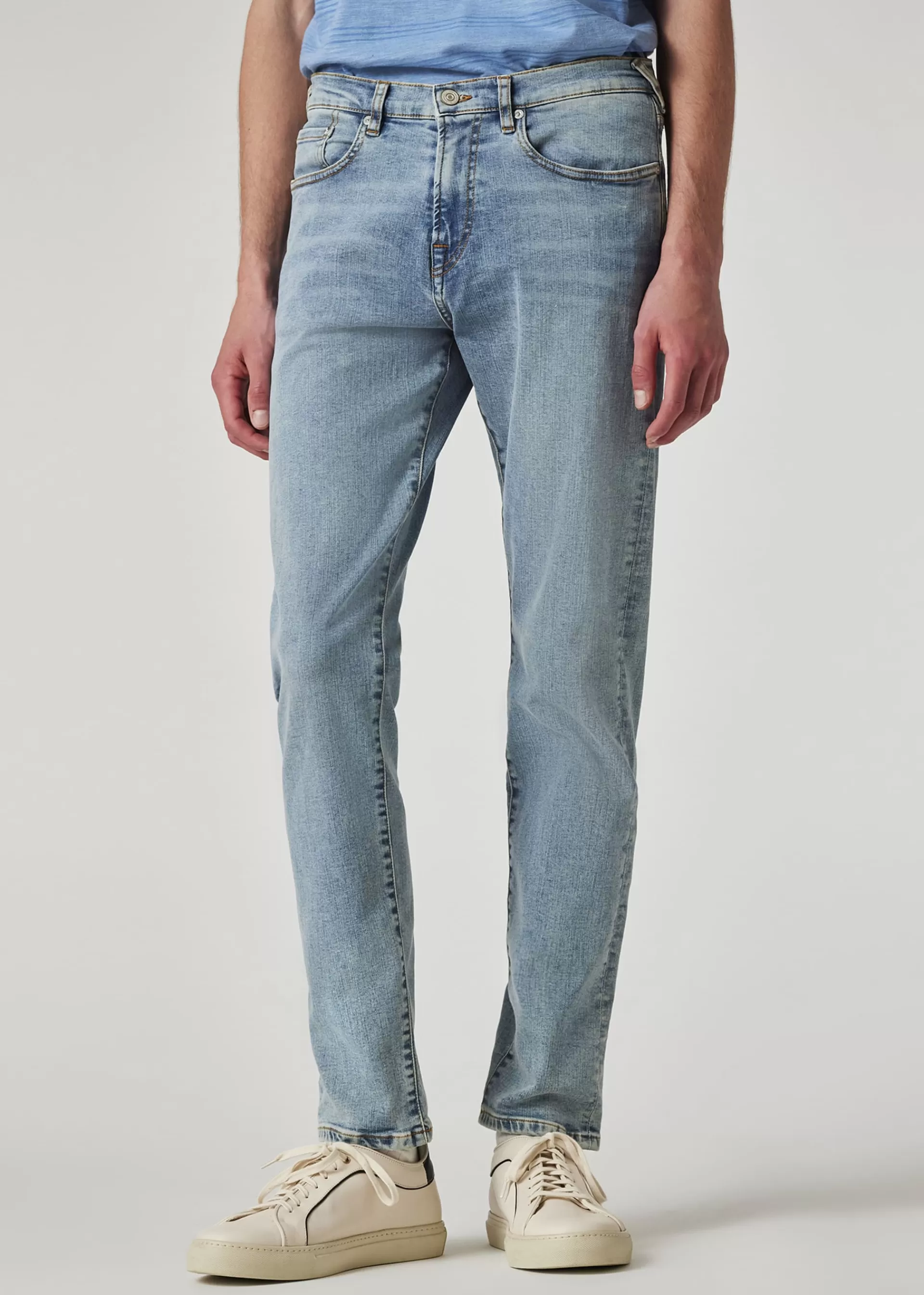 Tapered-Fit Light-Wash 'Organic Reflex' Jeans>Paul Smith Fashion
