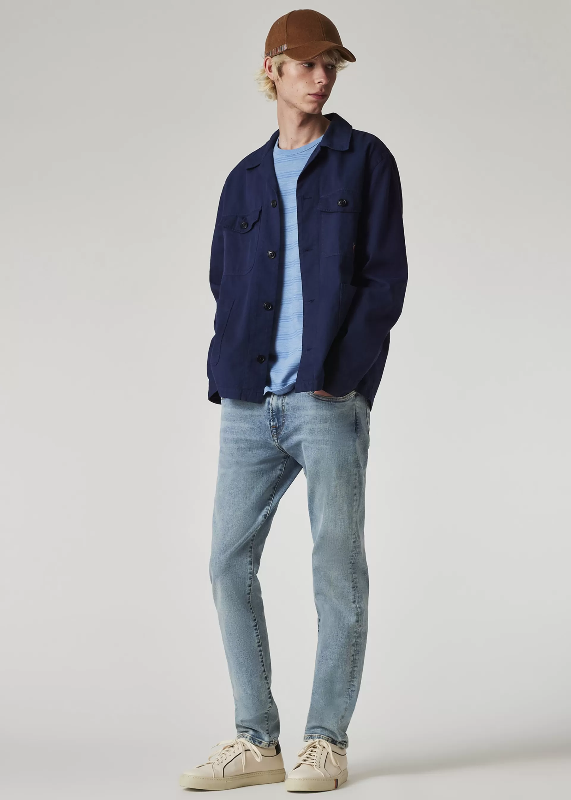 Tapered-Fit Light-Wash 'Organic Reflex' Jeans>Paul Smith Fashion