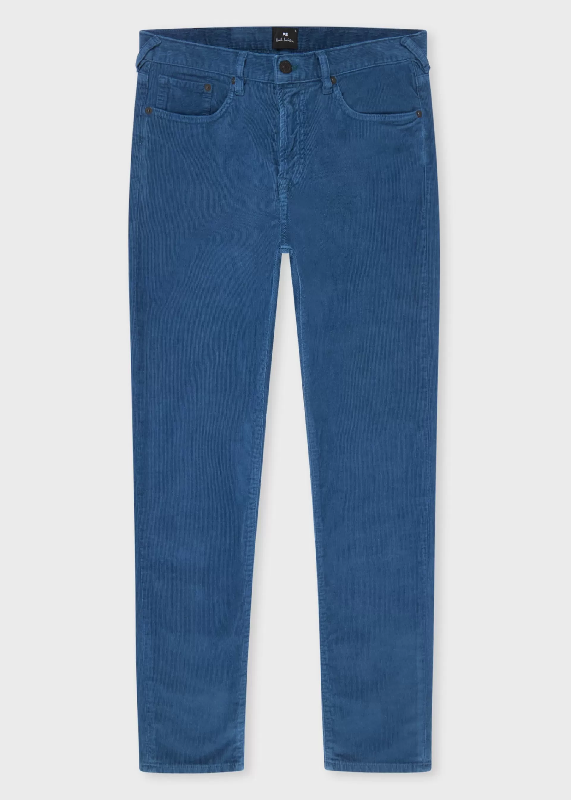 Tapered-Fit Mid Blue Corduroy Trousers>Paul Smith Outlet