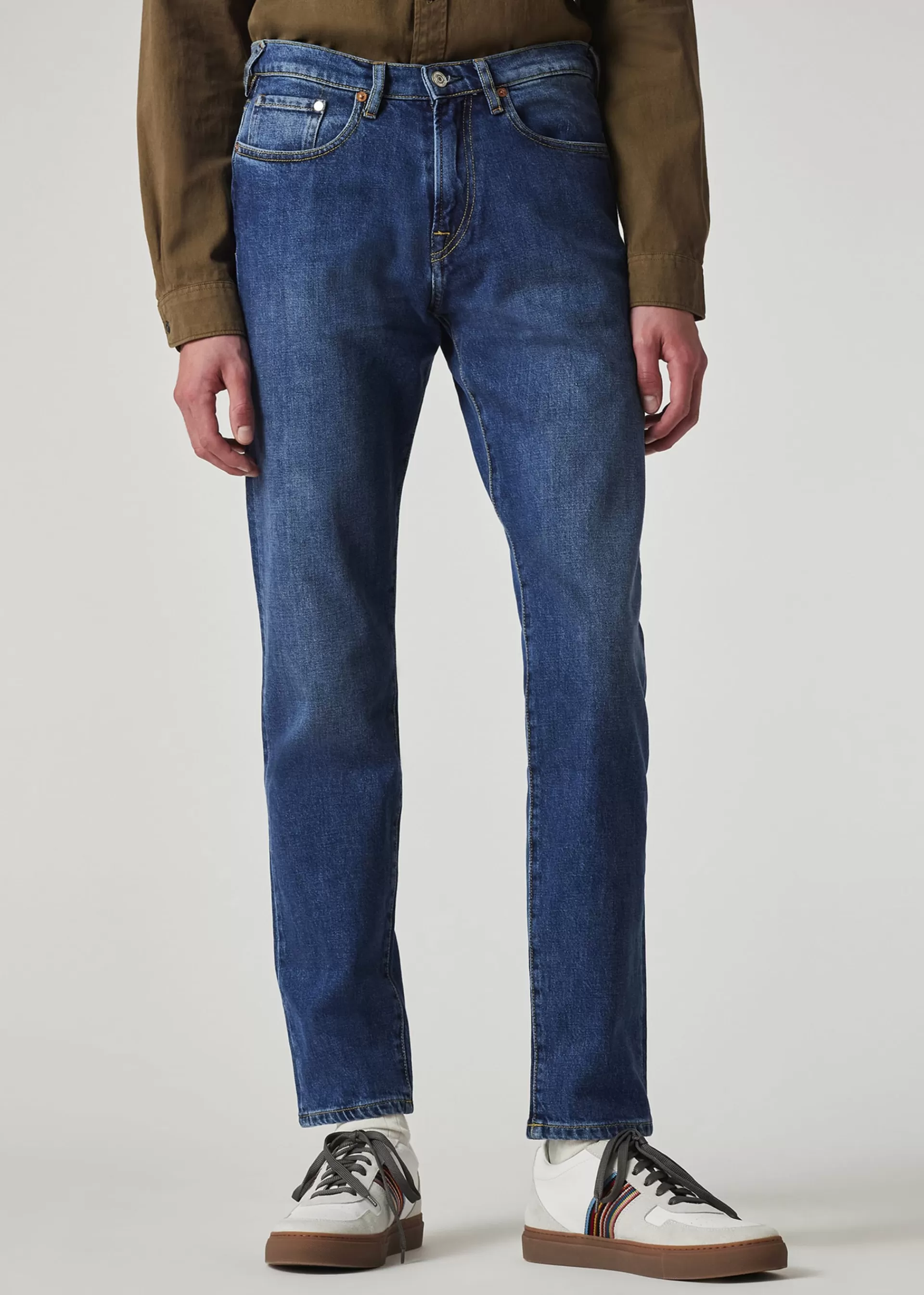 Tapered-Fit Organic Vintage Stretch Jeans>Paul Smith Clearance