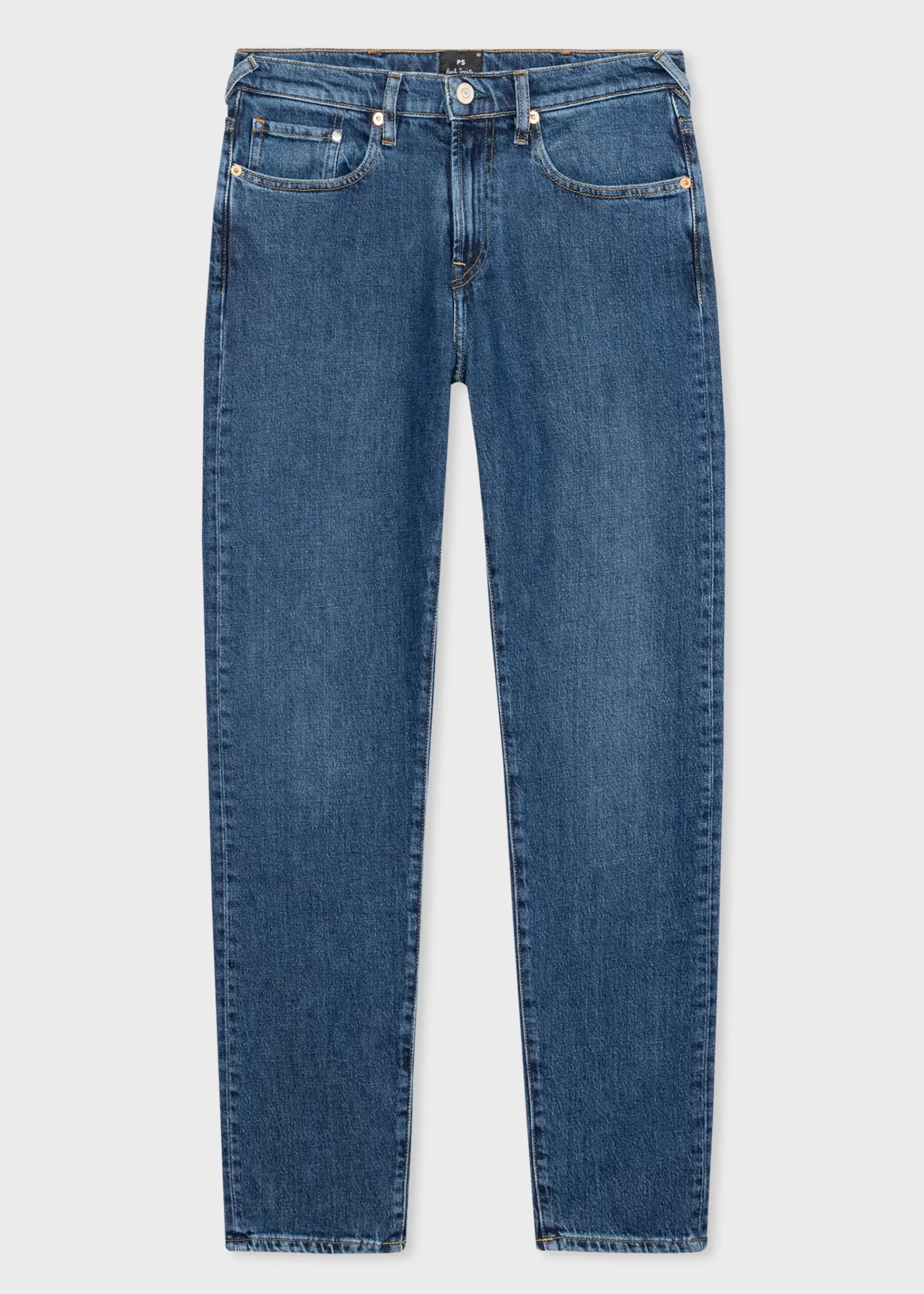 Tapered-Fit Organic Vintage Stretch Jeans>Paul Smith Clearance