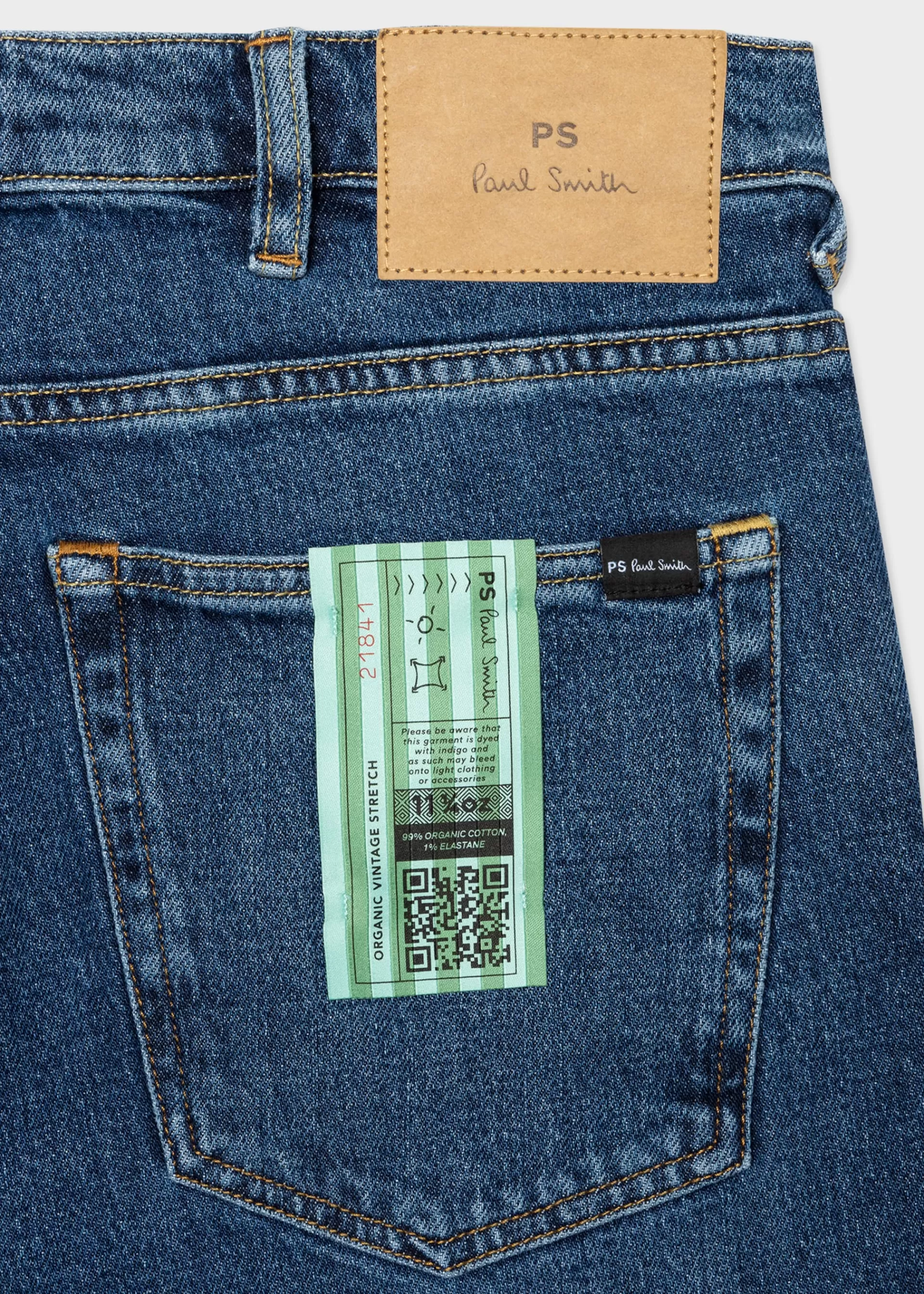 Tapered-Fit Organic Vintage Stretch Jeans>Paul Smith Clearance