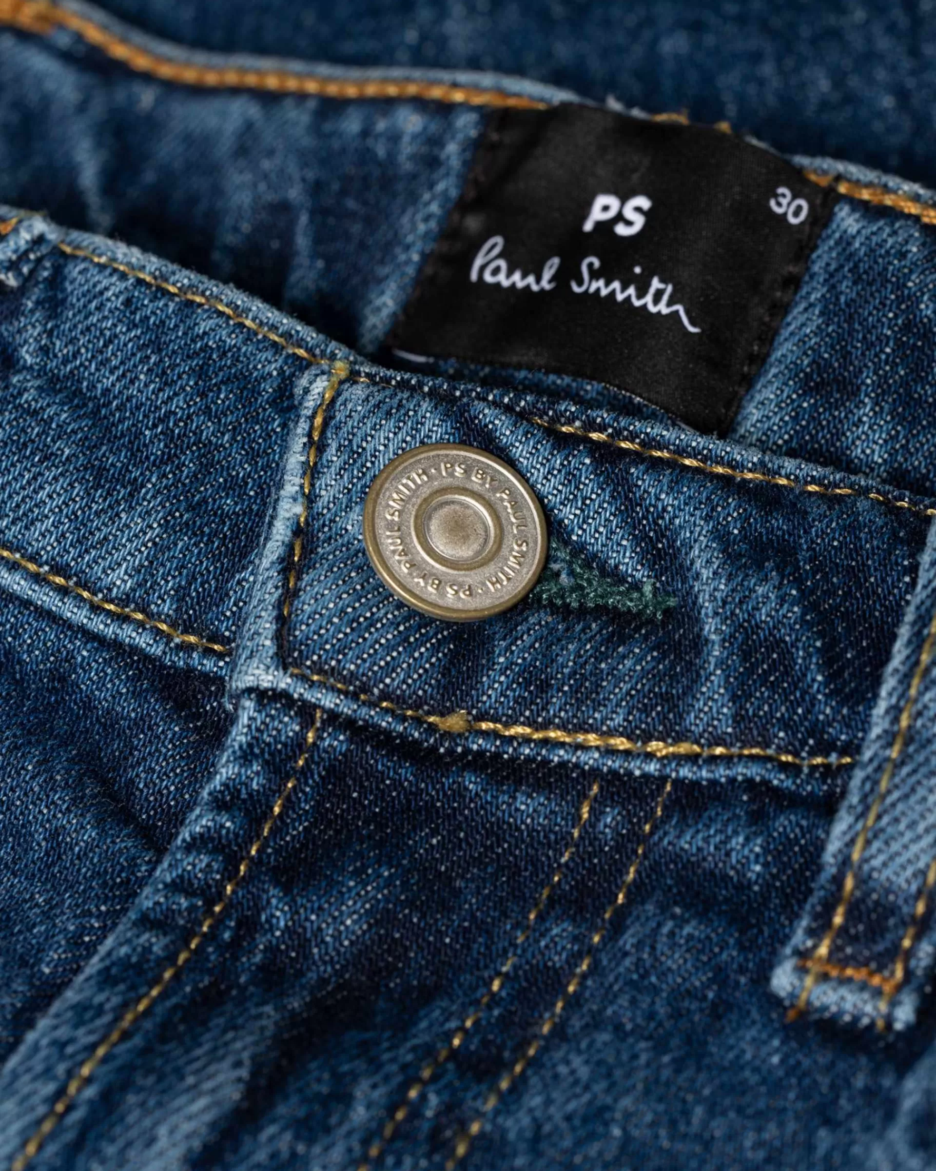 Tapered-Fit Organic Vintage Stretch Jeans>Paul Smith Clearance