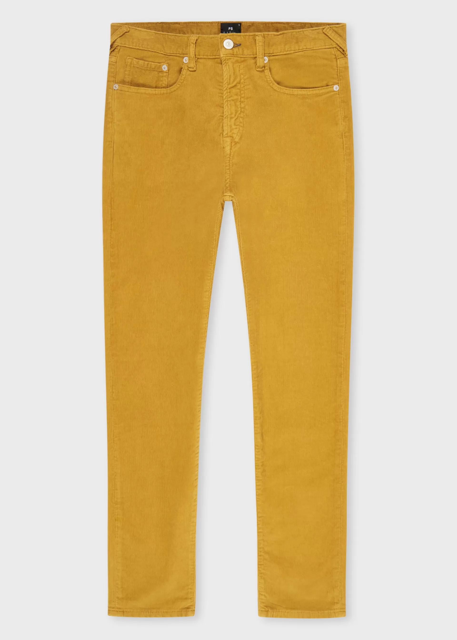 Tapered-Fit Mustard Yellow Corduroy Trousers>Paul Smith Flash Sale