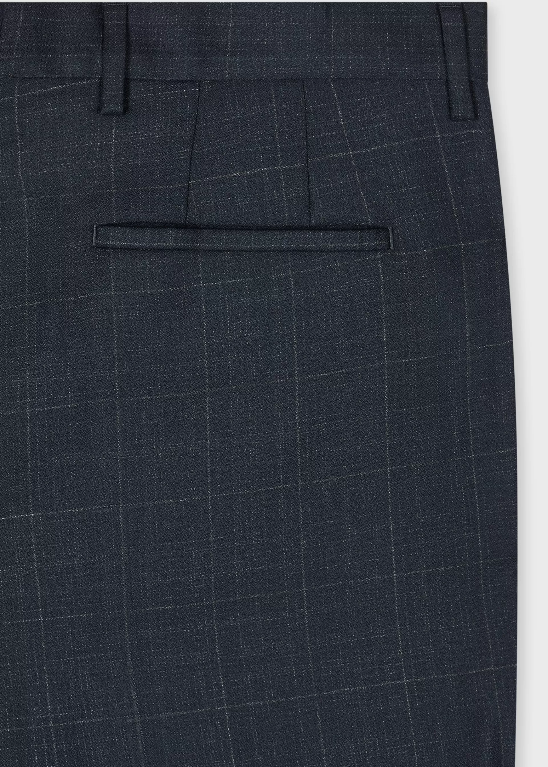 Tapered-Fit Windowpane Check Wool Trousers>Paul Smith Hot