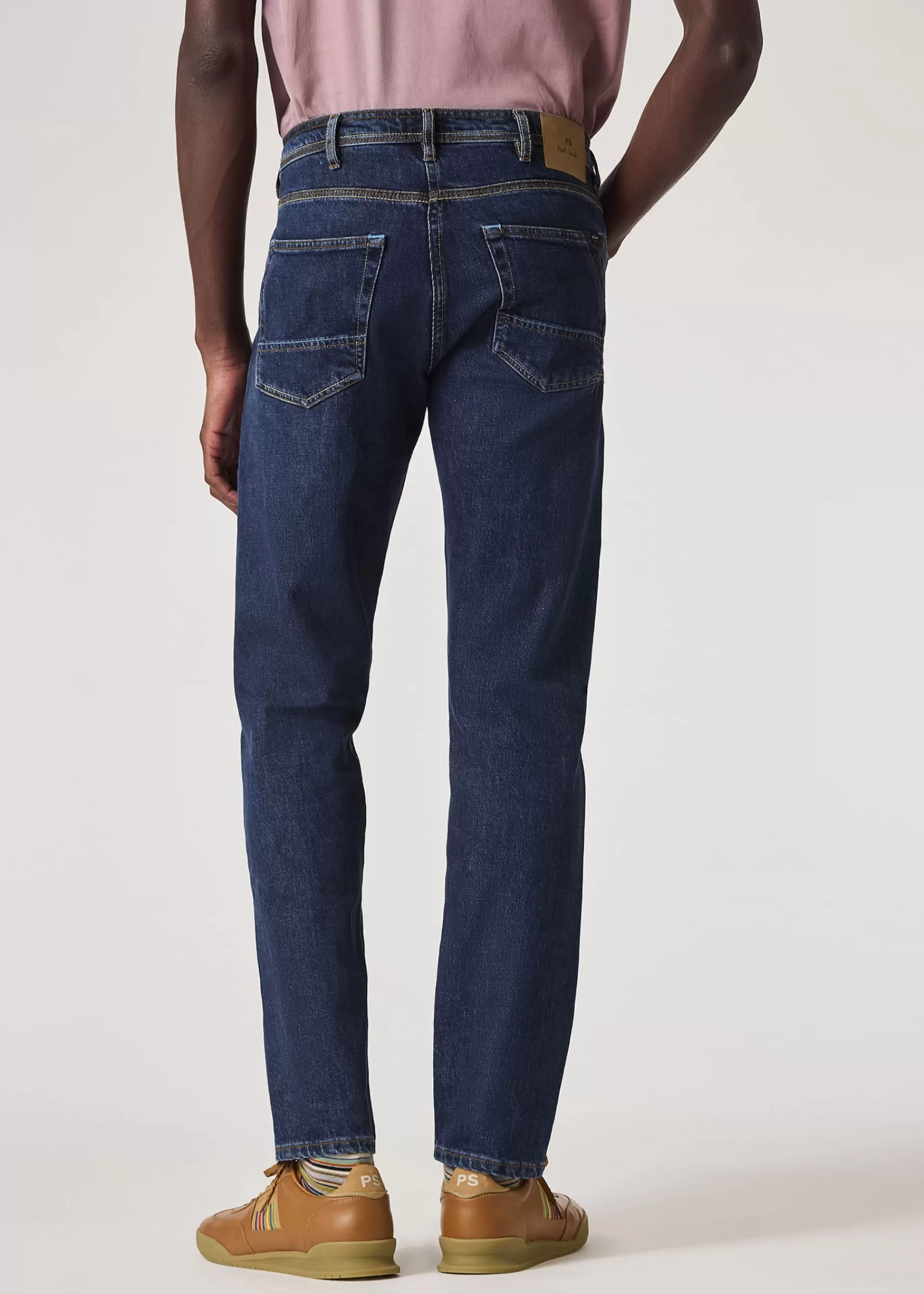 Tapered-Fit 'Organic Vintage Stretch' Dark-Wash Jeans>Paul Smith Discount