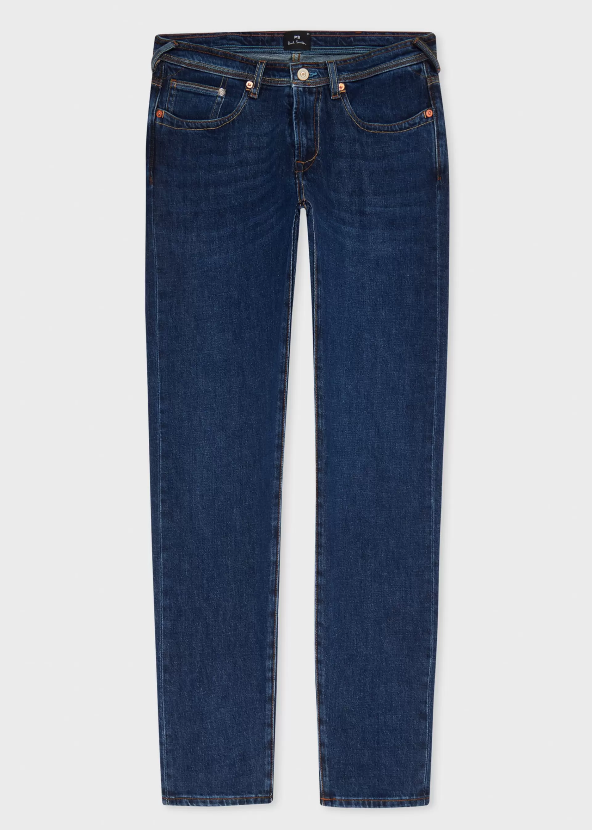 Tapered-Fit 'Organic Vintage Stretch' Dark-Wash Jeans>Paul Smith Discount