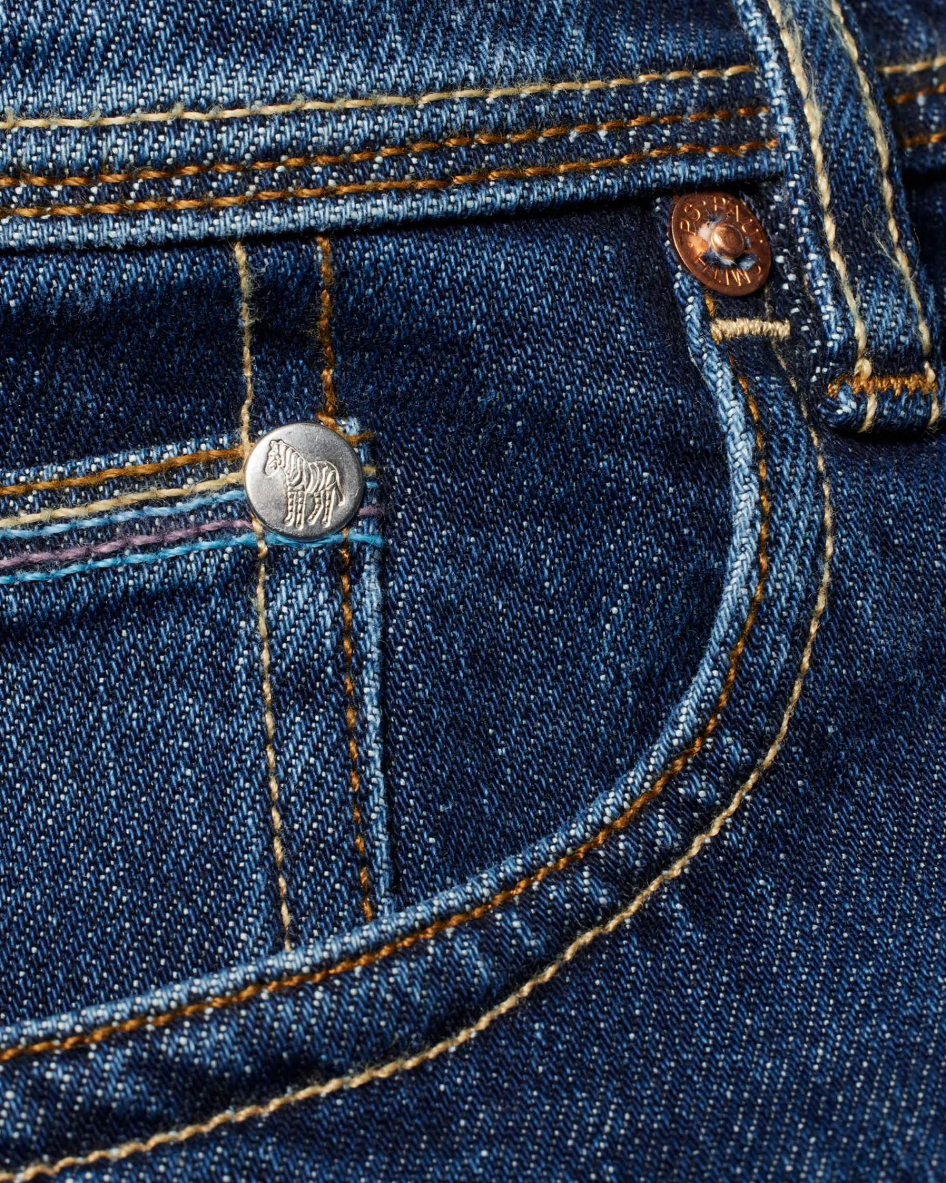 Tapered-Fit 'Organic Vintage Stretch' Dark-Wash Jeans>Paul Smith Discount
