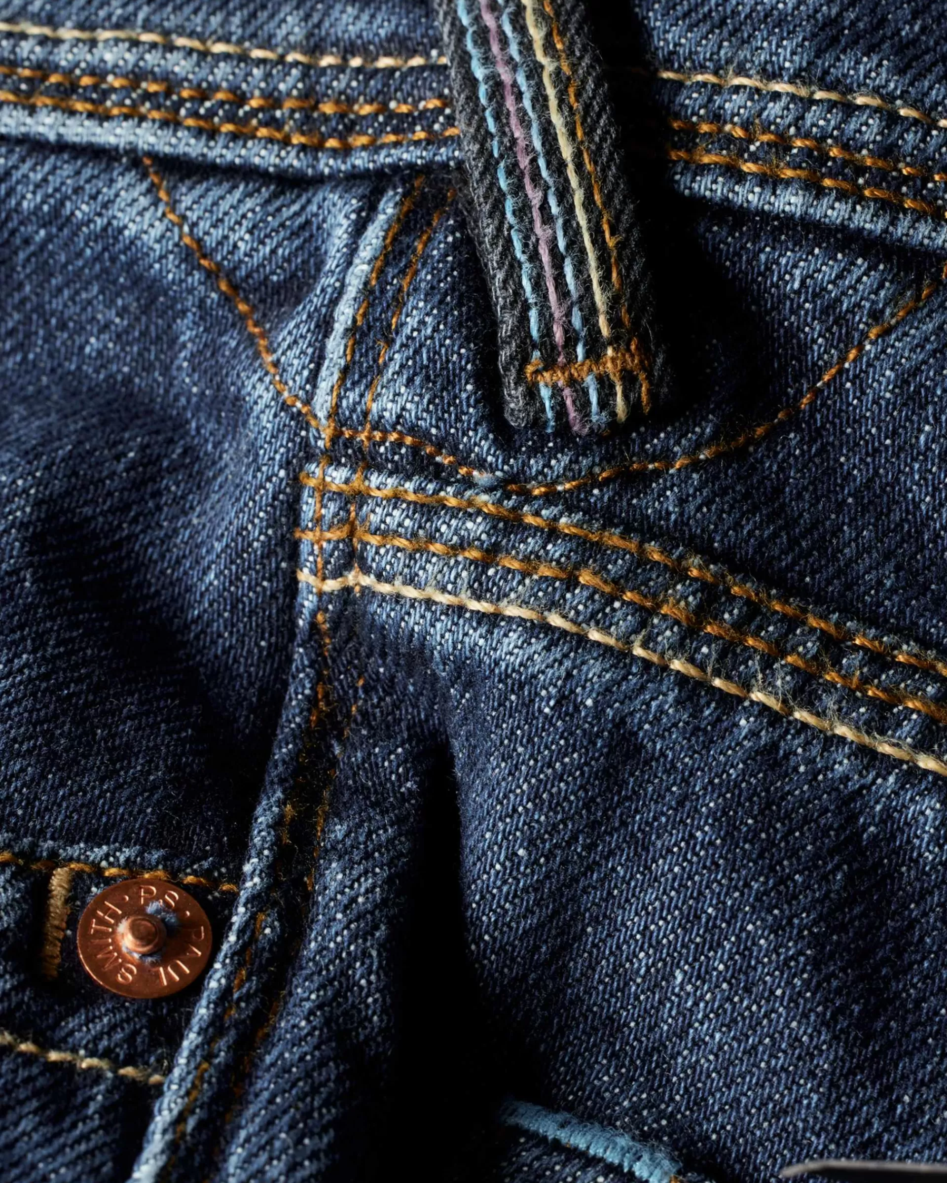 Tapered-Fit 'Organic Vintage Stretch' Dark-Wash Jeans>Paul Smith Discount