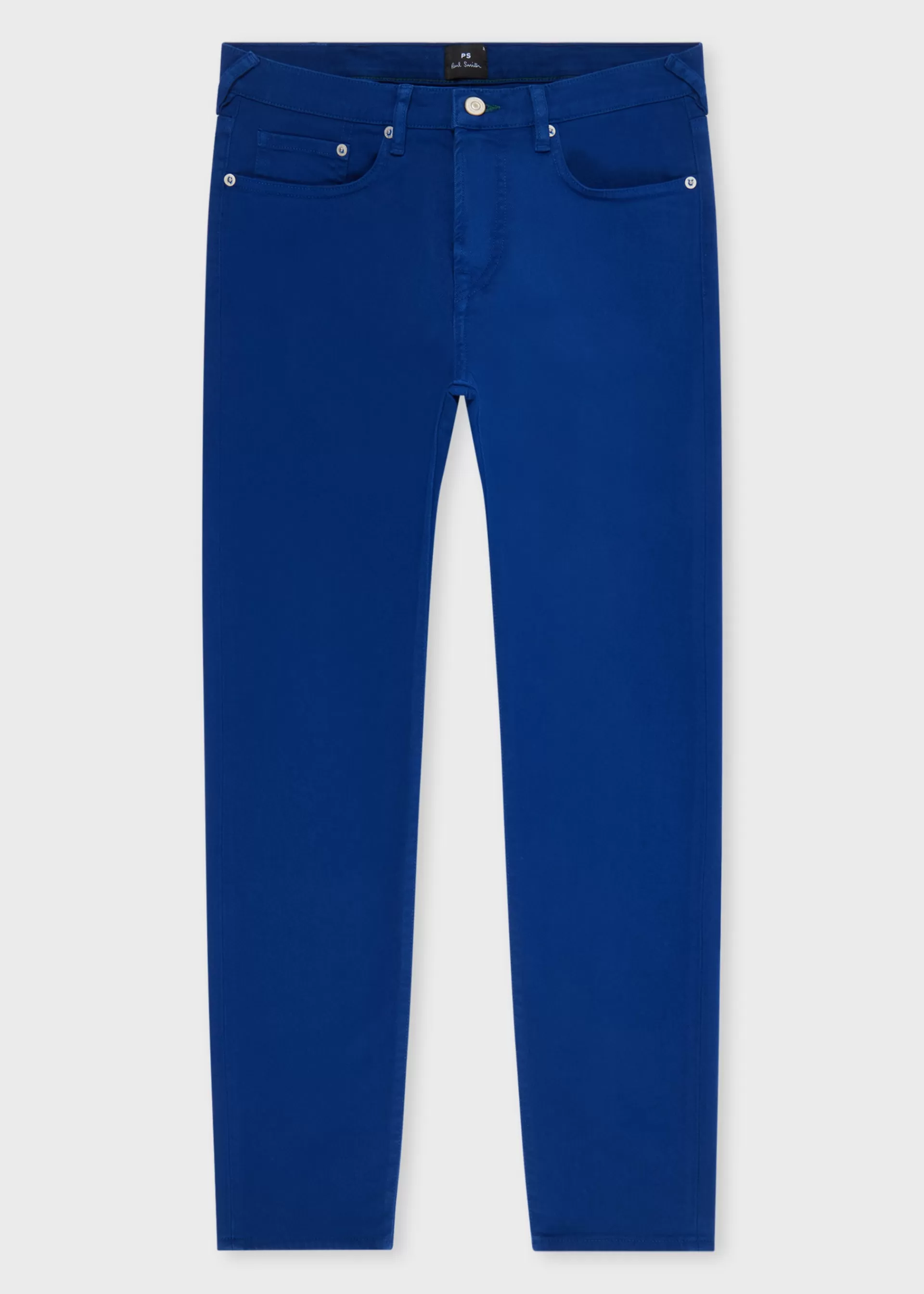 Tapered-Fit Royal Blue Garment-Dyed Organic Cotton-Stretch Jeans>Paul Smith Sale