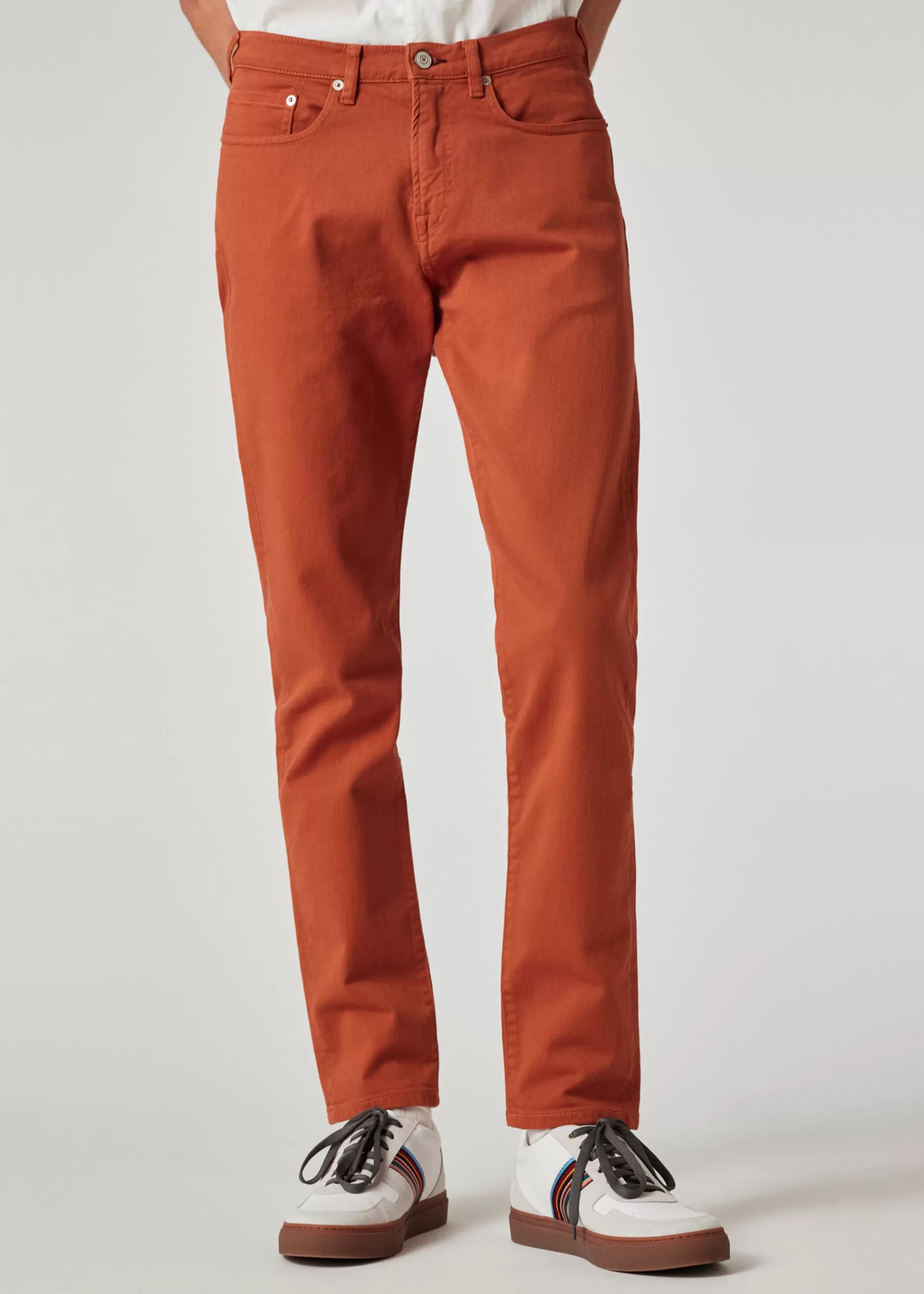 Tapered-Fit Garment-Dyed Organic Cotton-Stretch Jeans>Paul Smith Cheap
