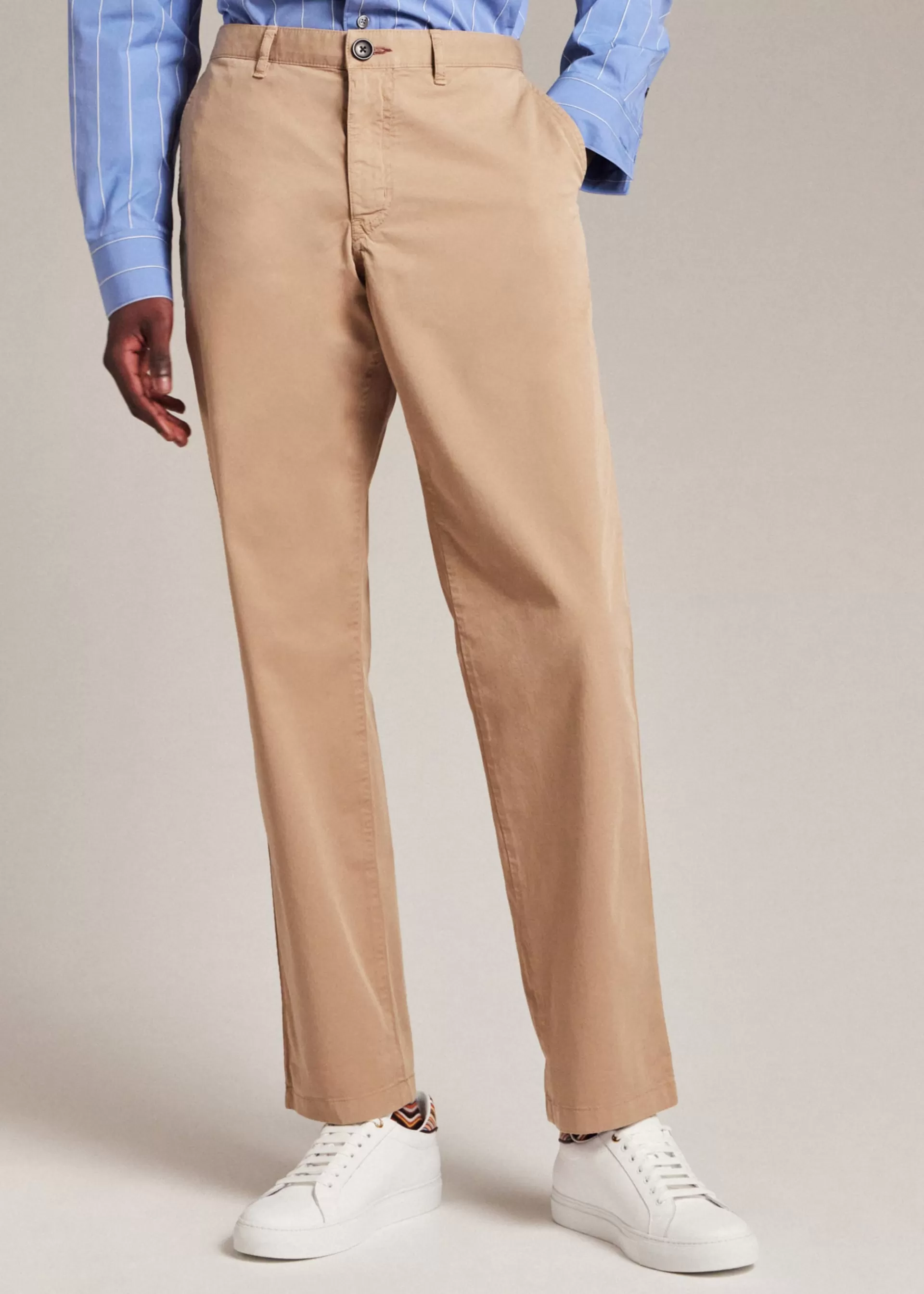 Tapered-Fit Pima Stretch-Cotton Chinos>Paul Smith Best