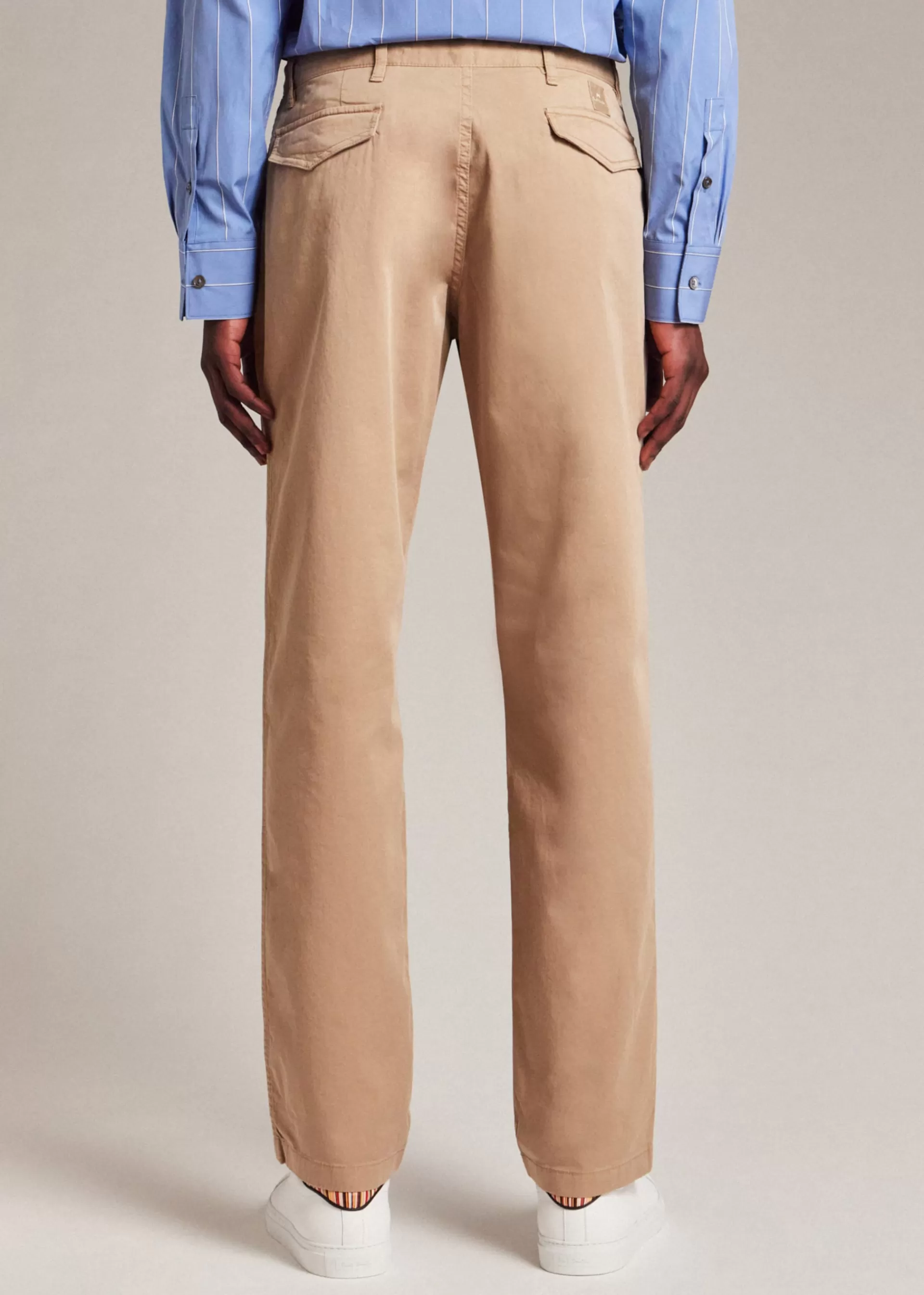 Tapered-Fit Pima Stretch-Cotton Chinos>Paul Smith Best