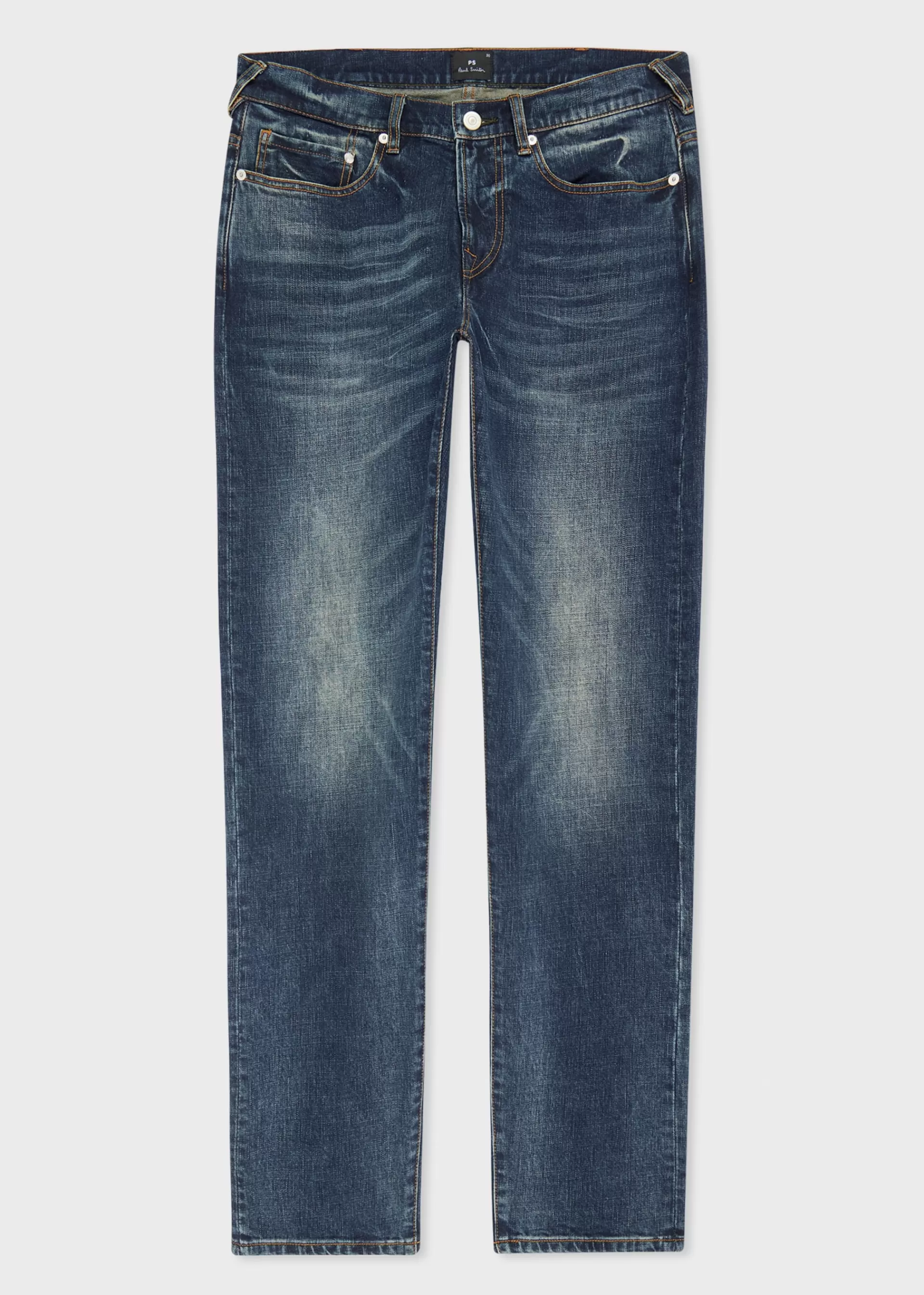 Tapered-Fit 'Crosshatch Stretch' Jeans>Paul Smith Clearance