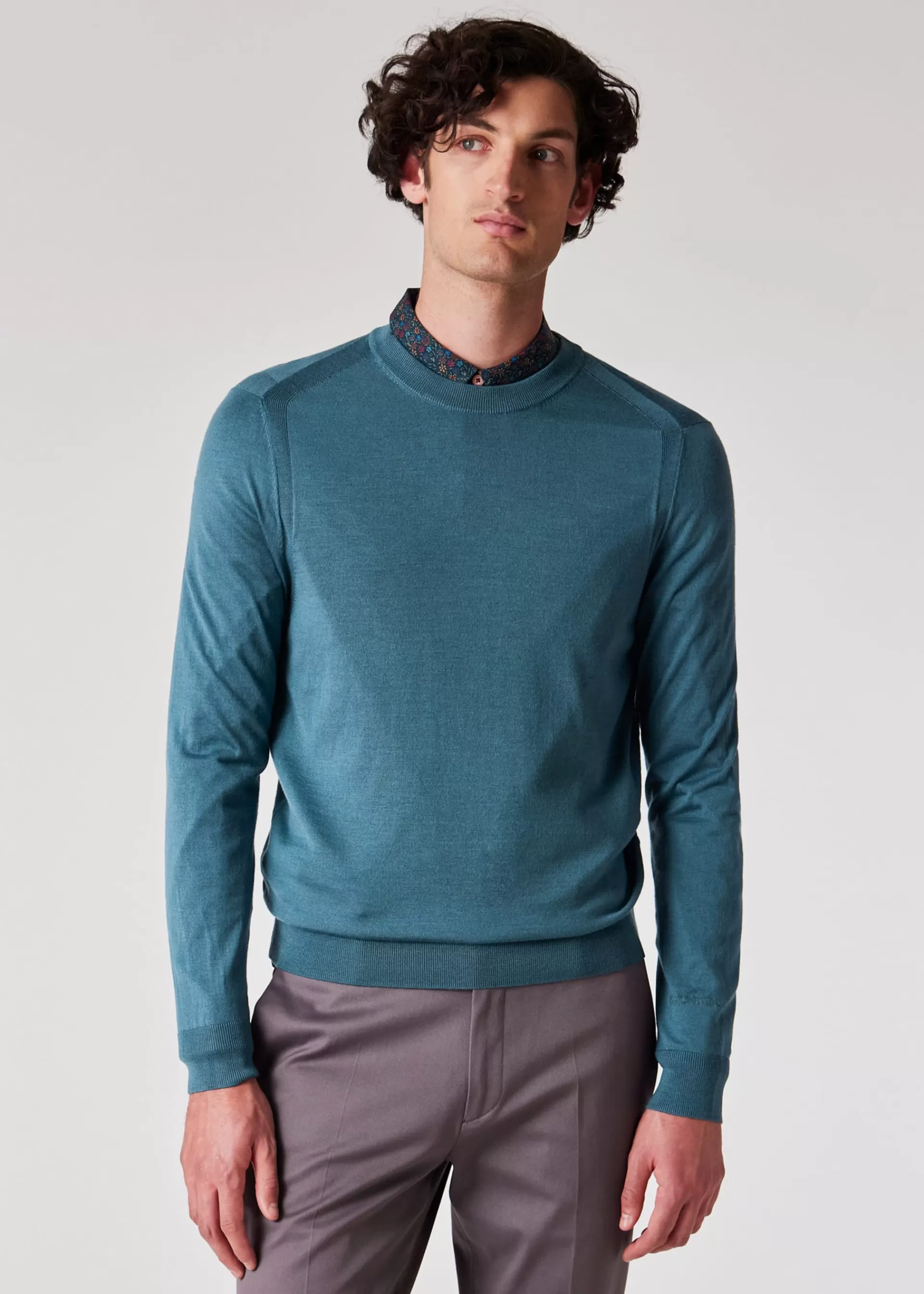 Teal Green Merino Wool Sweater>Paul Smith Online