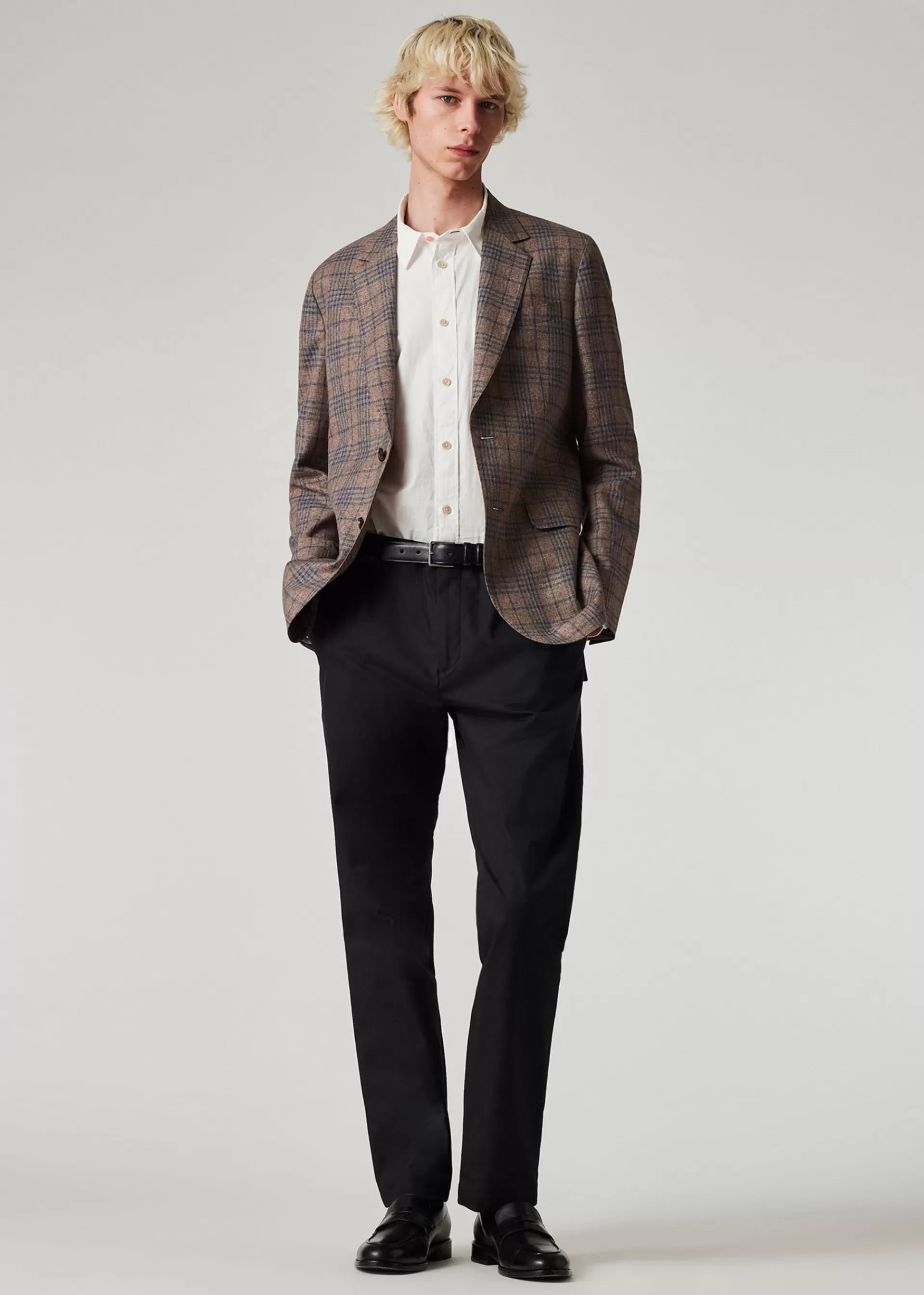 The Bloomsbury - Easy-Fit Cotton-Linen Check Blazer>Paul Smith Best