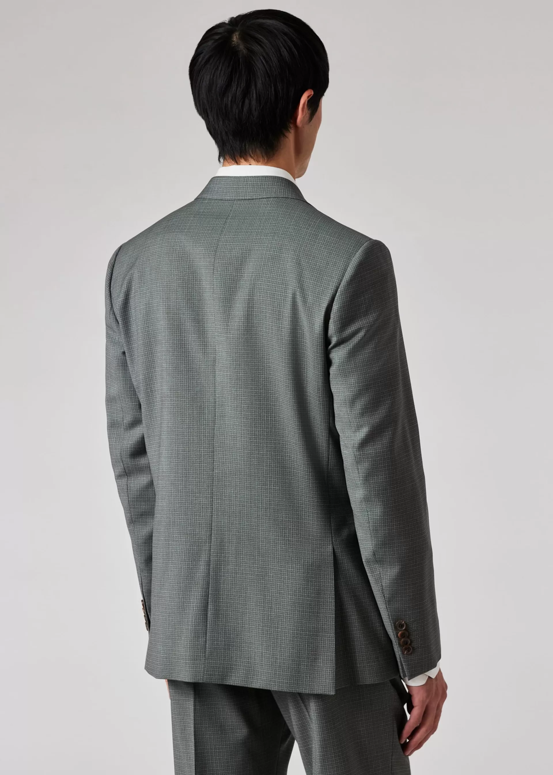 The Brierley - Green Grey Check Wool Suit>Paul Smith Sale