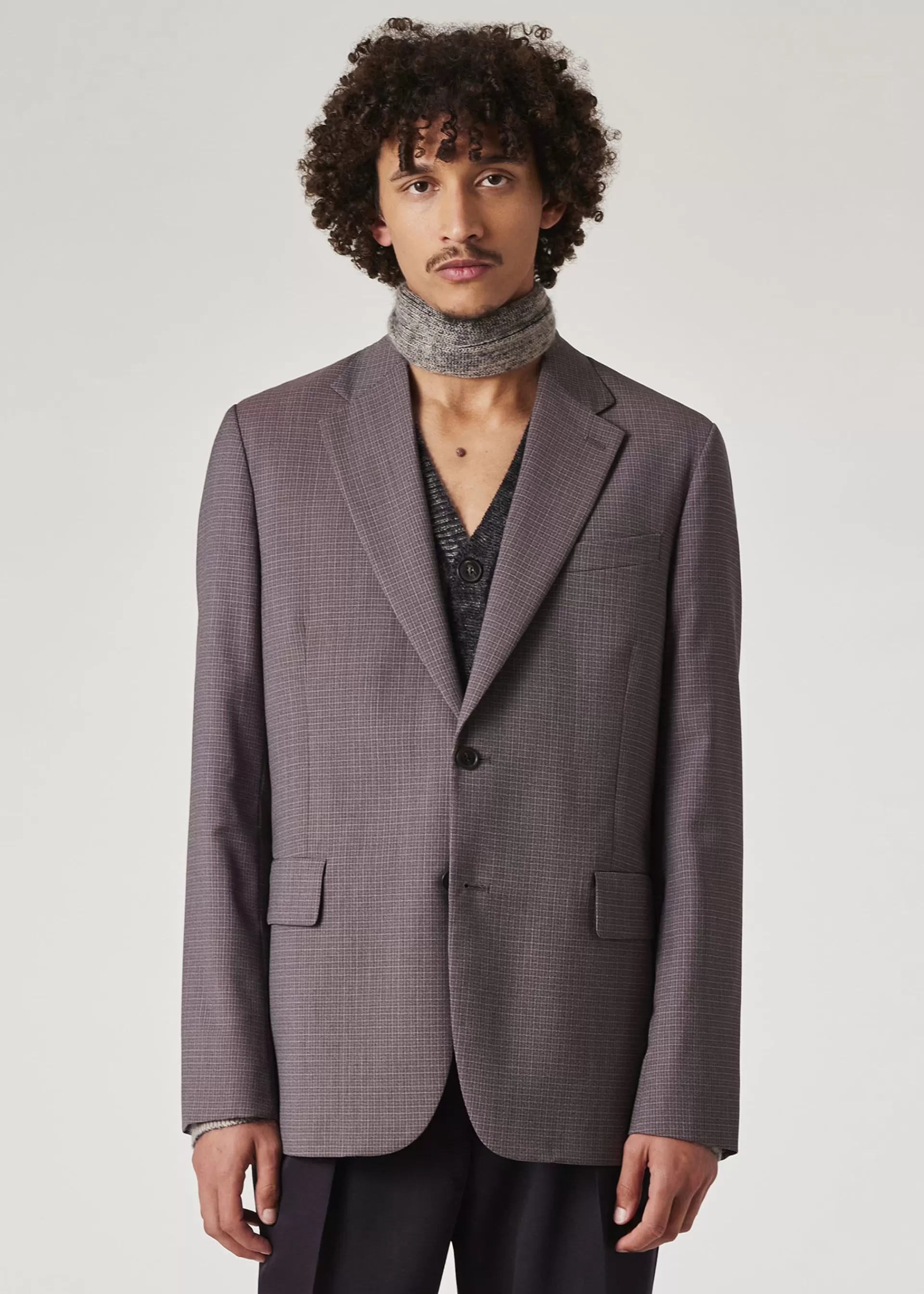 The Brierley - Lavender Check Wool Blazer>Paul Smith Sale