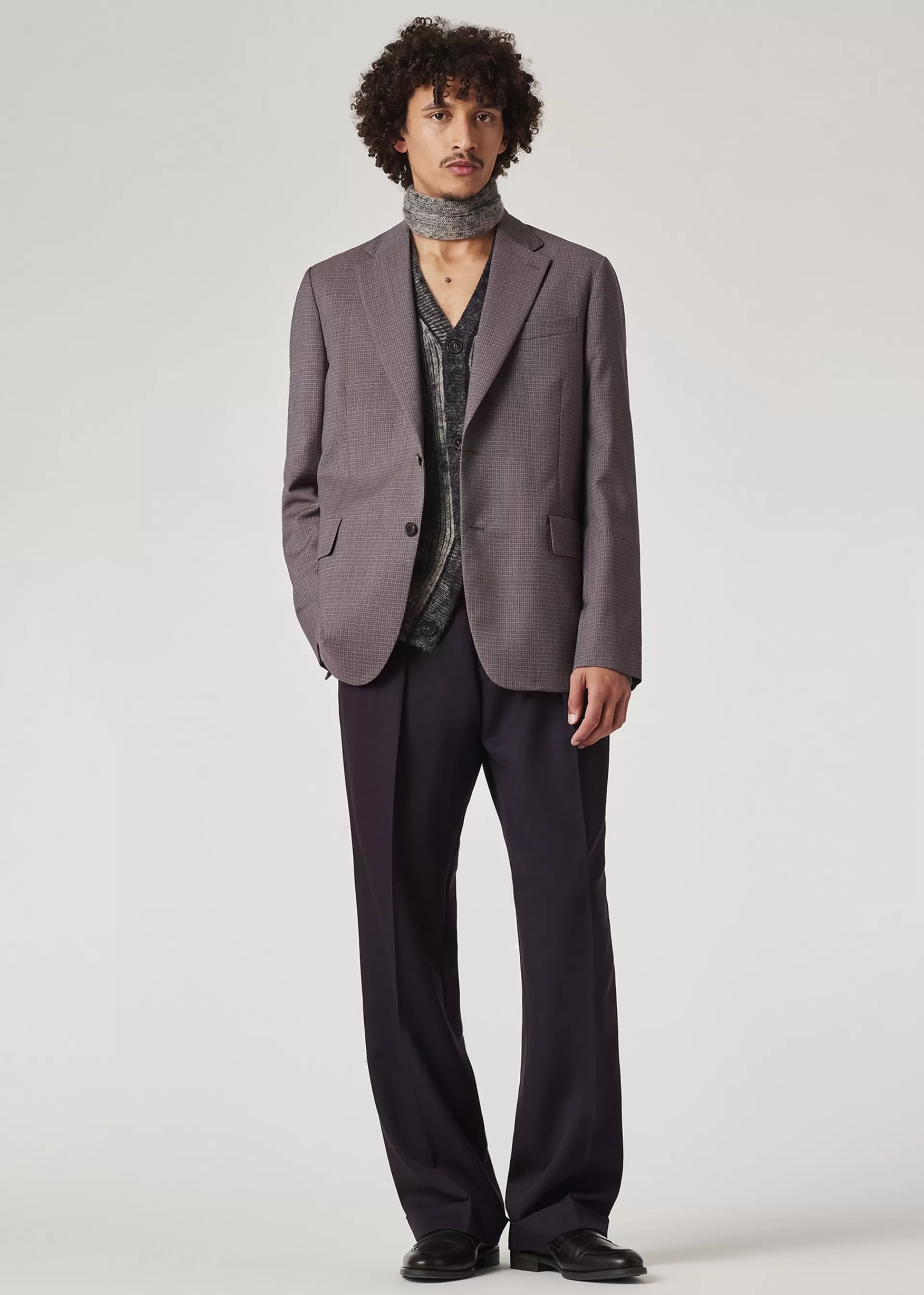 The Brierley - Lavender Check Wool Blazer>Paul Smith Sale