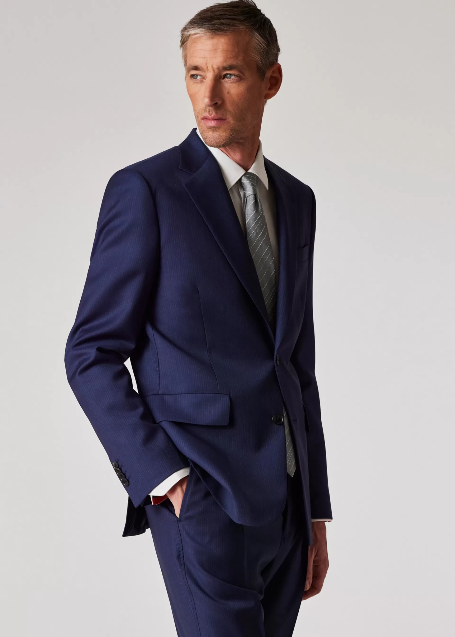 The Brierley - Navy Pinstripe Wool Suit>Paul Smith Cheap