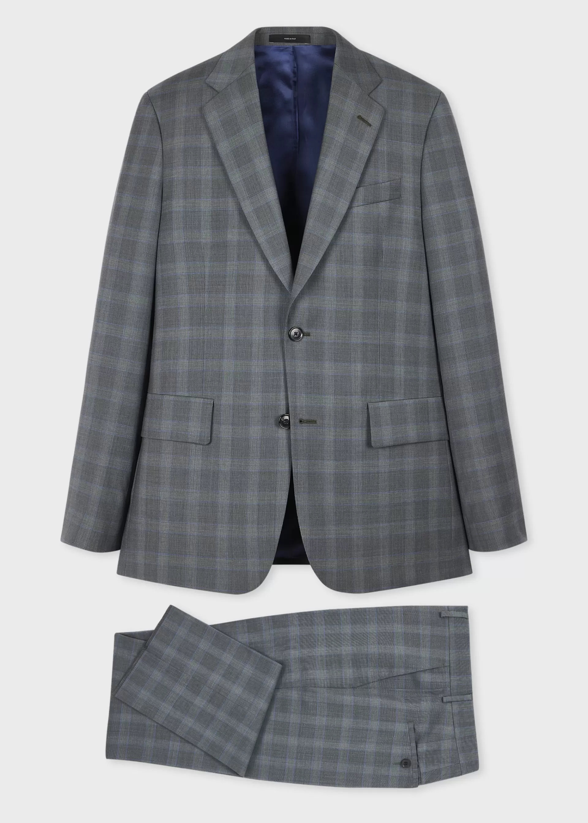 The Brierley - Slate Grey Check Wool Suit>Paul Smith Clearance