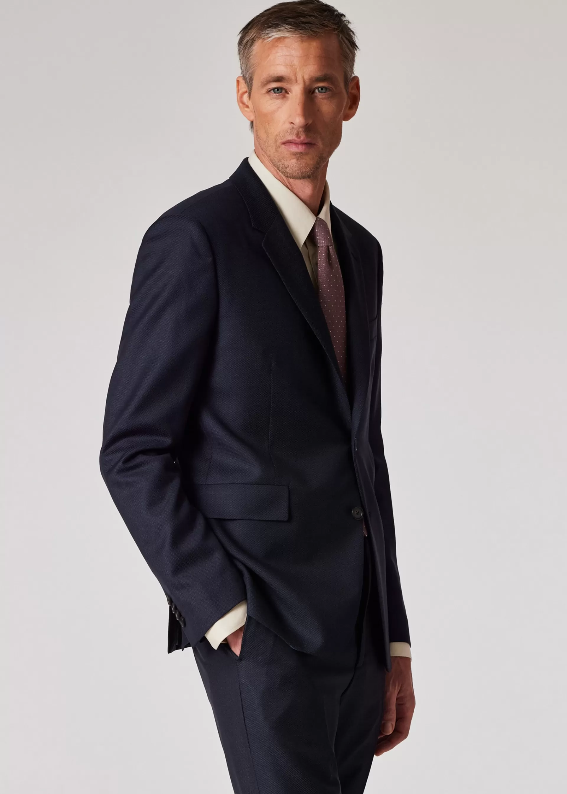 The Kensington - Slim-Fit Dark Pin Dot Wool Suit>Paul Smith Online