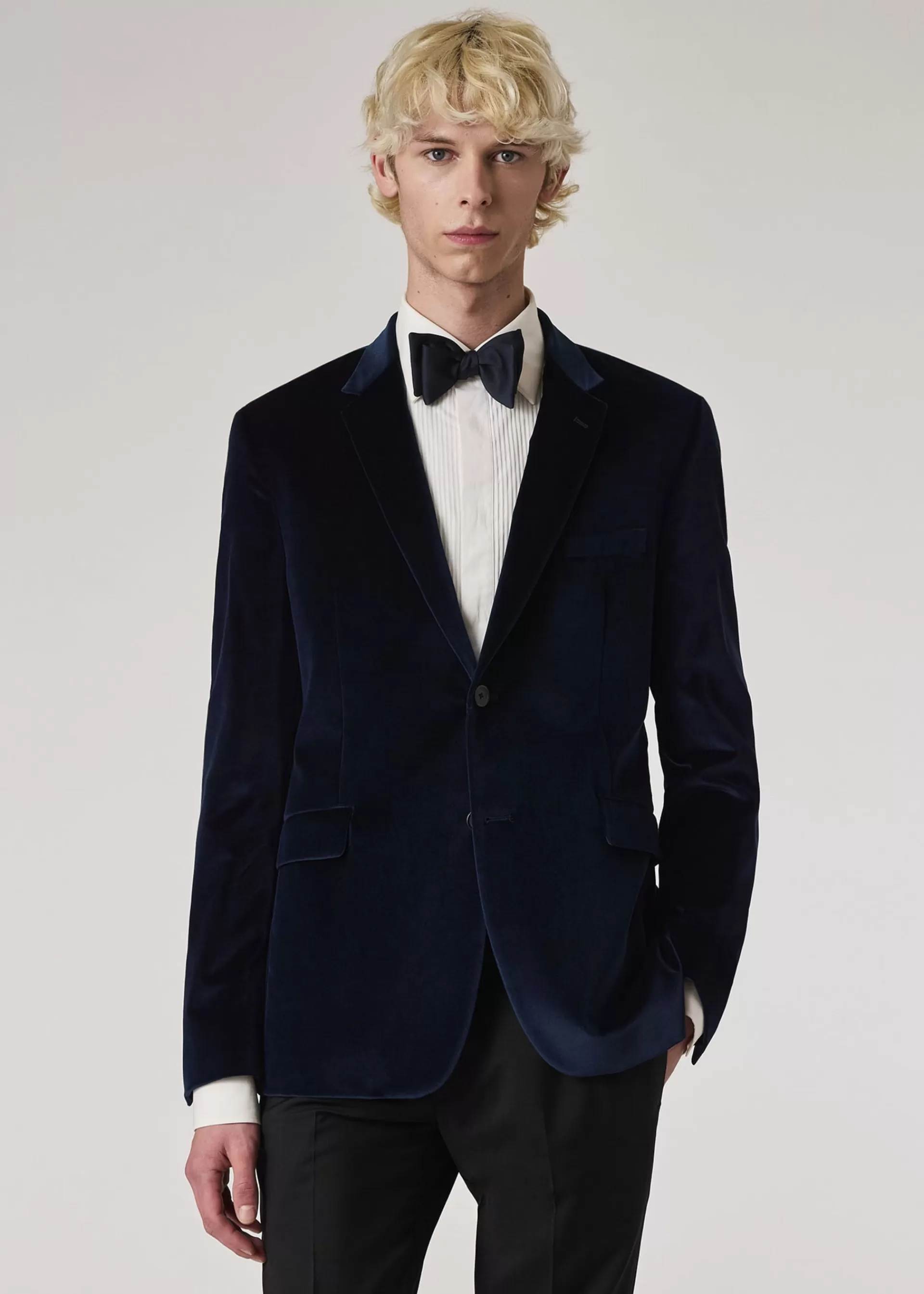 The Kensington - Slim-Fit Velvet Two-Button Blazer>Paul Smith Fashion