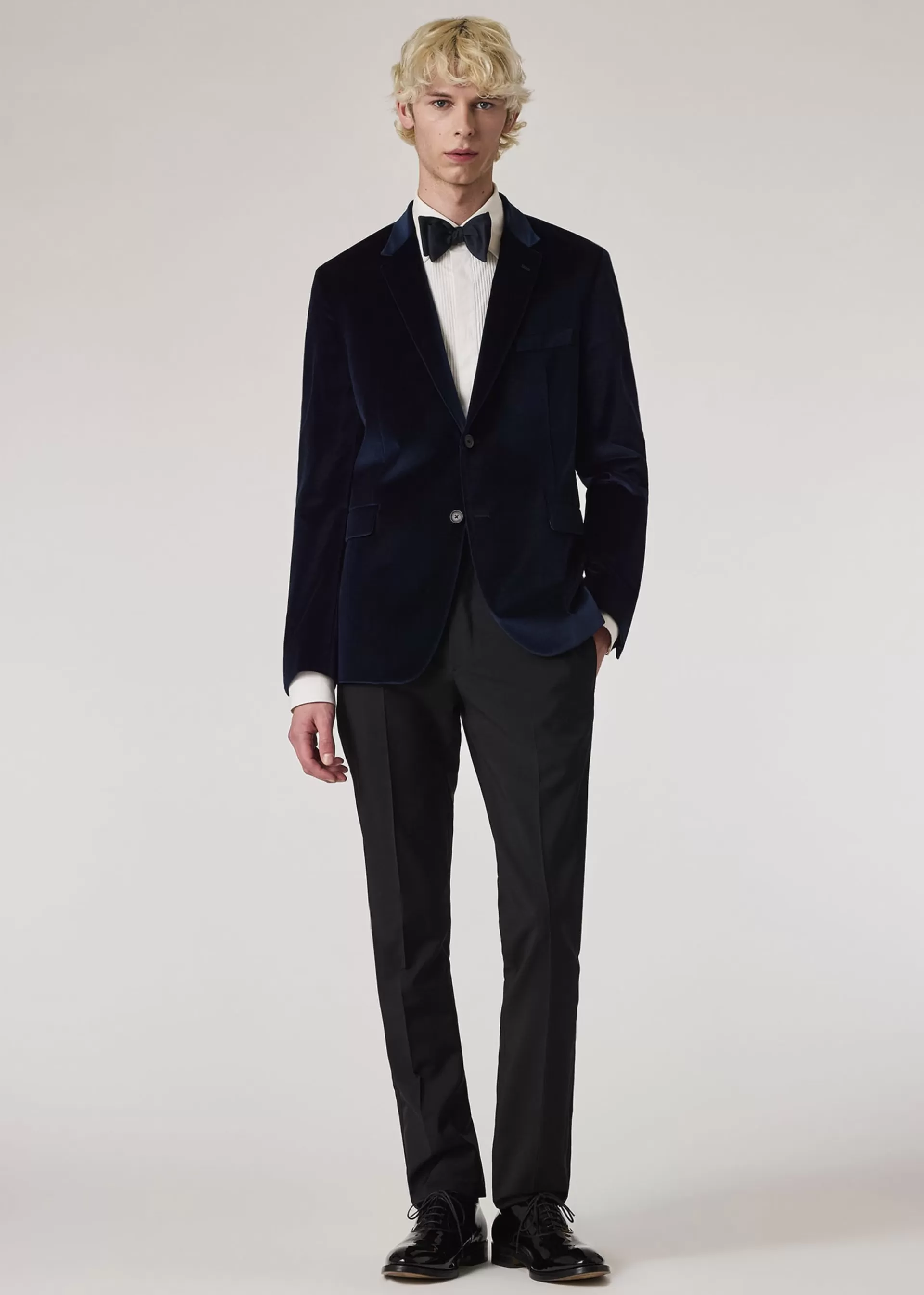 The Kensington - Slim-Fit Velvet Two-Button Blazer>Paul Smith Fashion