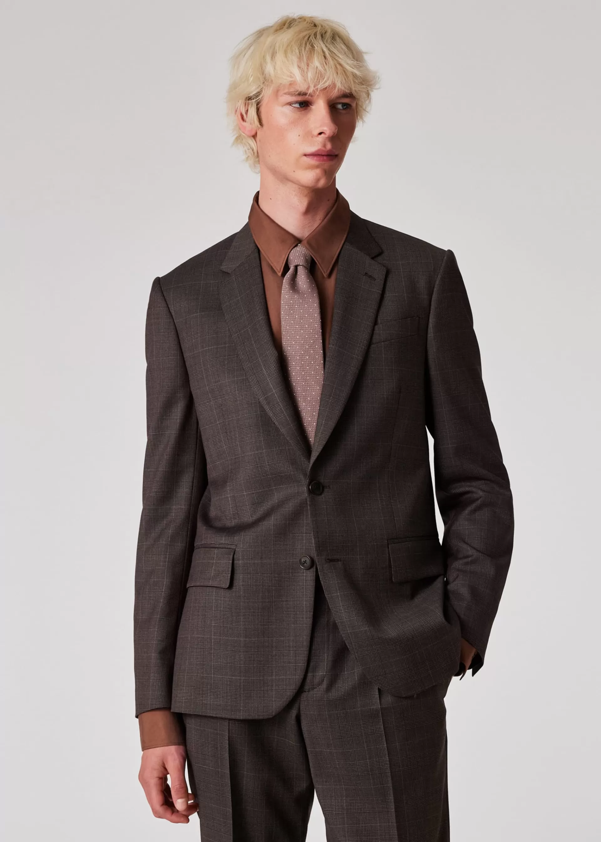 The Soho - Dusky Purple Check Wool Blazer>Paul Smith Cheap