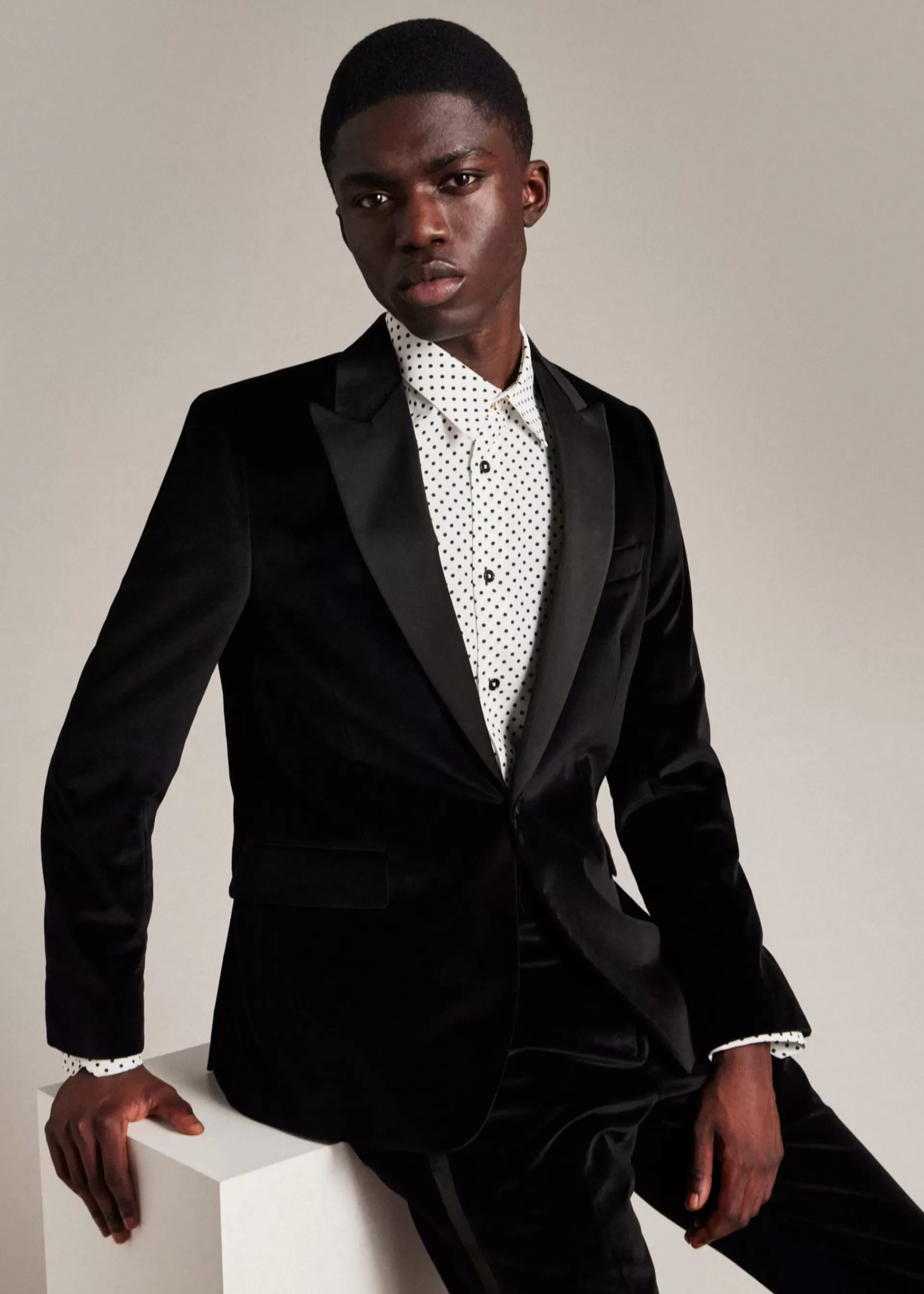 The Soho - Tailored-Fit Velvet Evening Suit>Paul Smith Online