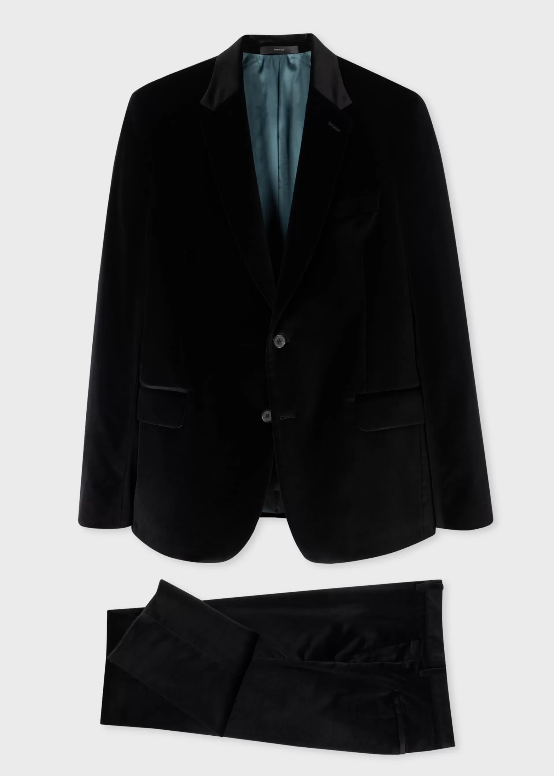 The Soho - Tailored-Fit Black Velvet Suit>Paul Smith Cheap