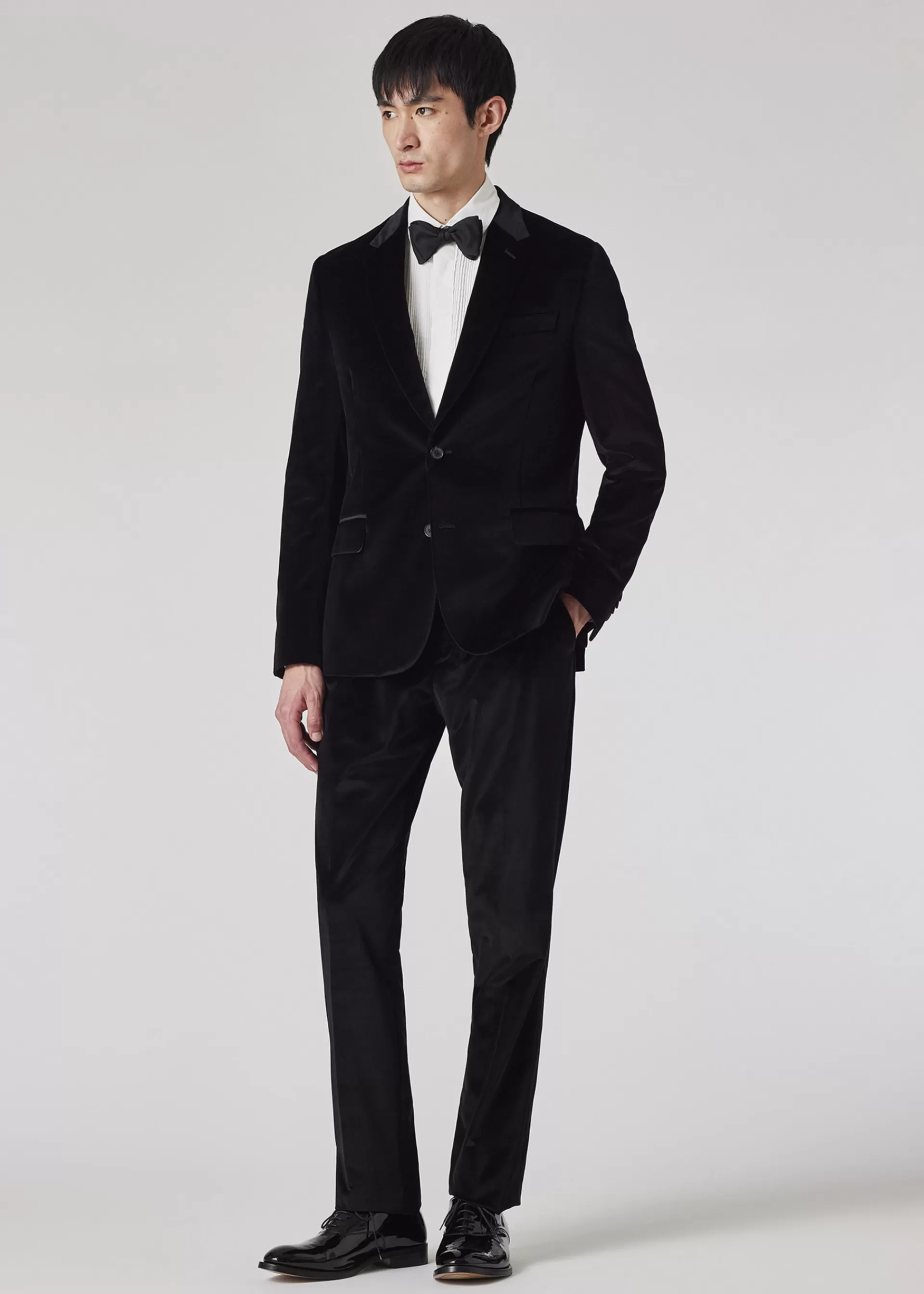 The Soho - Tailored-Fit Black Velvet Suit>Paul Smith Cheap