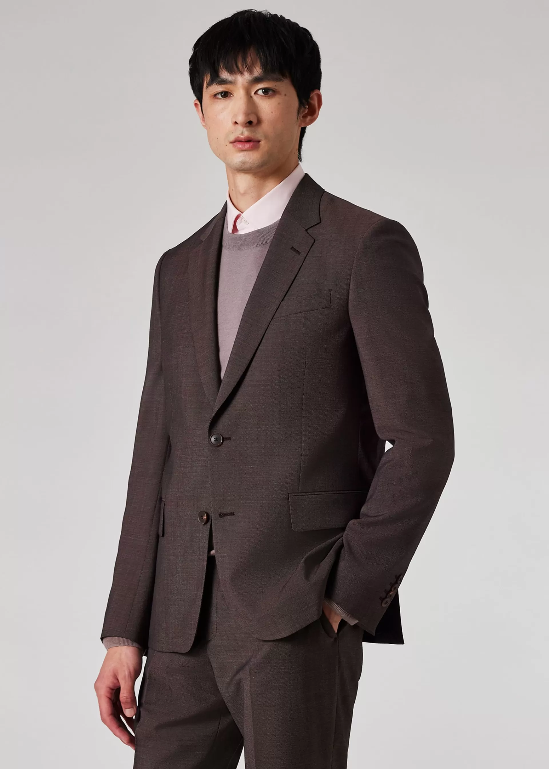 The Soho - Tailored-Fit Textured Wool Suit>Paul Smith Best Sale