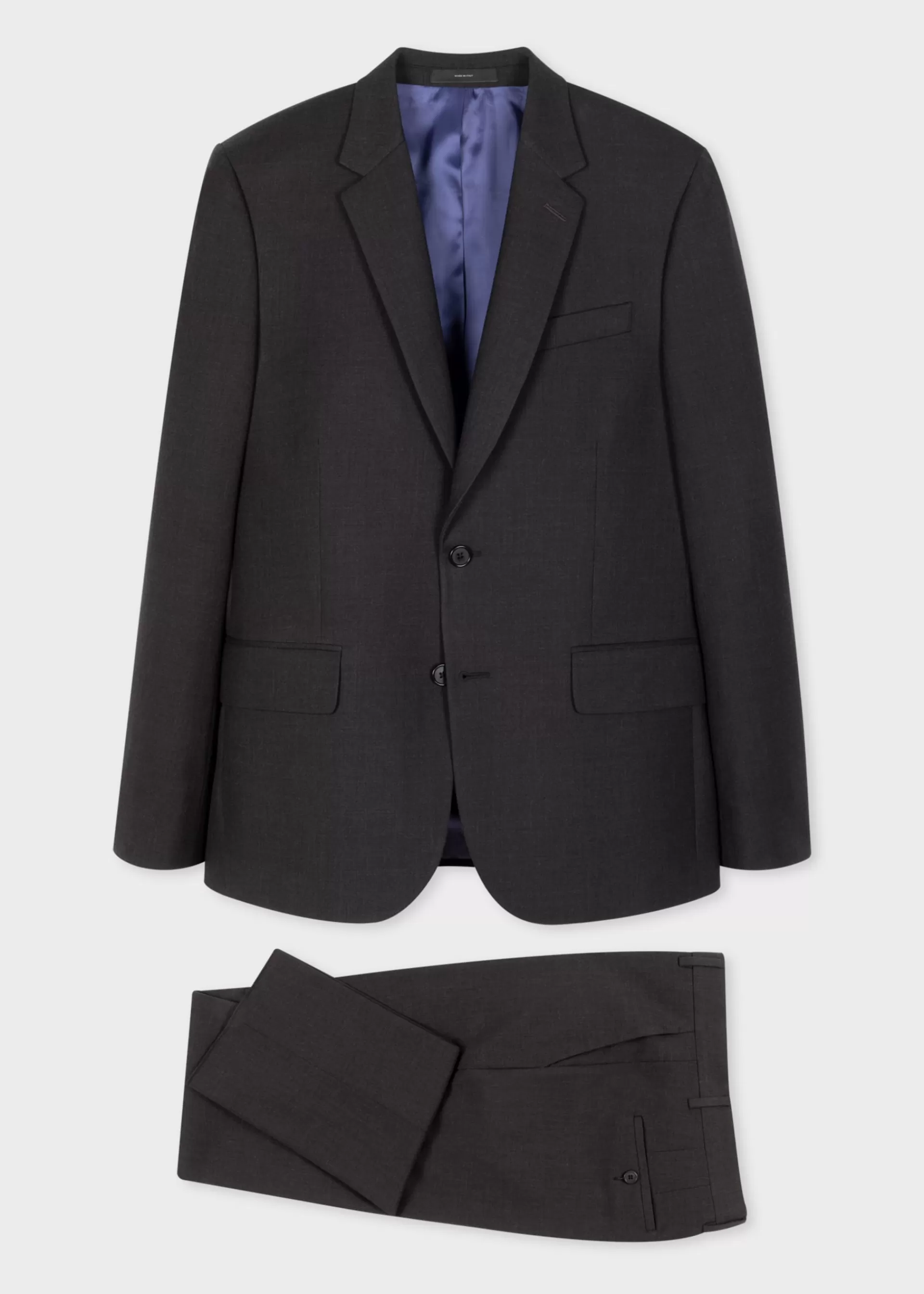 The Soho - Tailored-Fit Charcoal Wool 'A Suit To Travel In'>Paul Smith Store