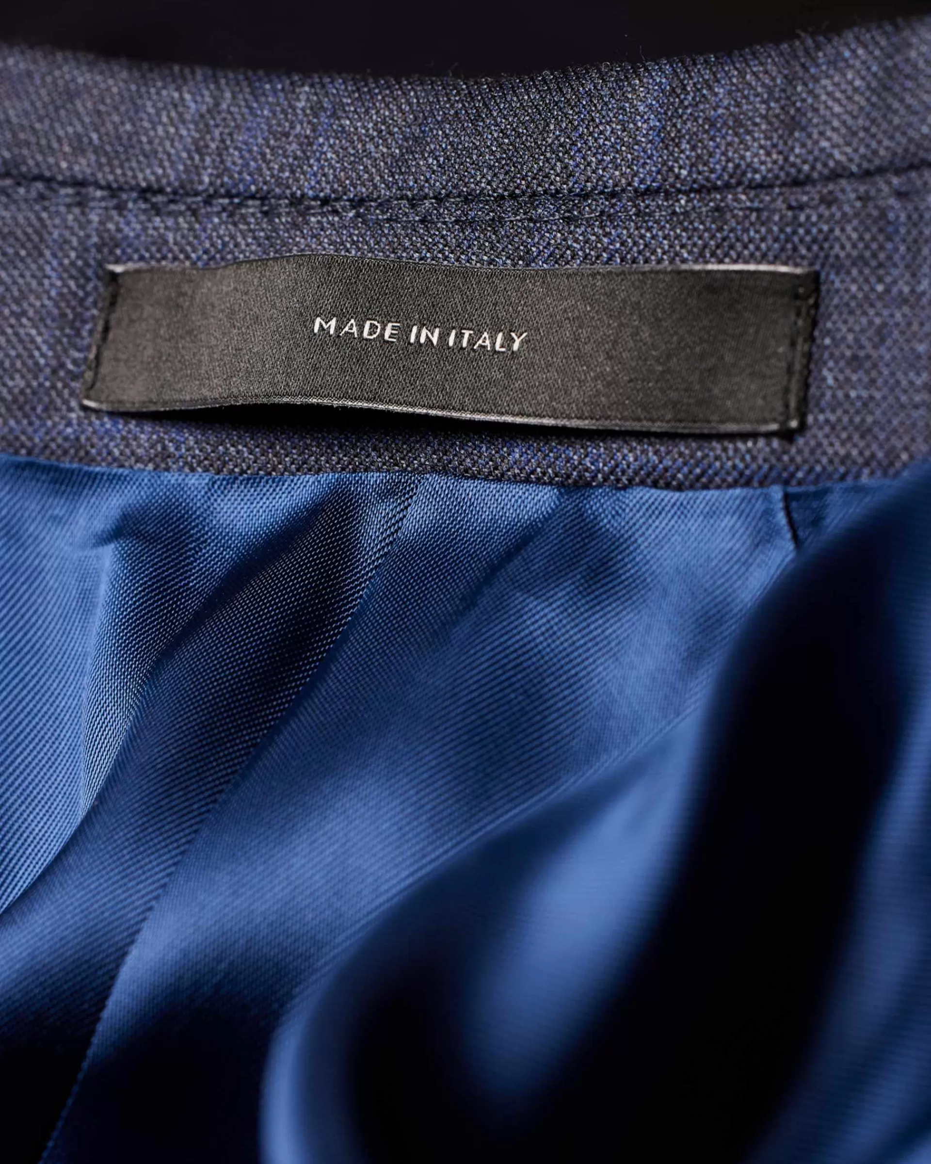 The Soho - Tailored-Fit Dark Blue Check Wool Three-Piece Suit>Paul Smith New