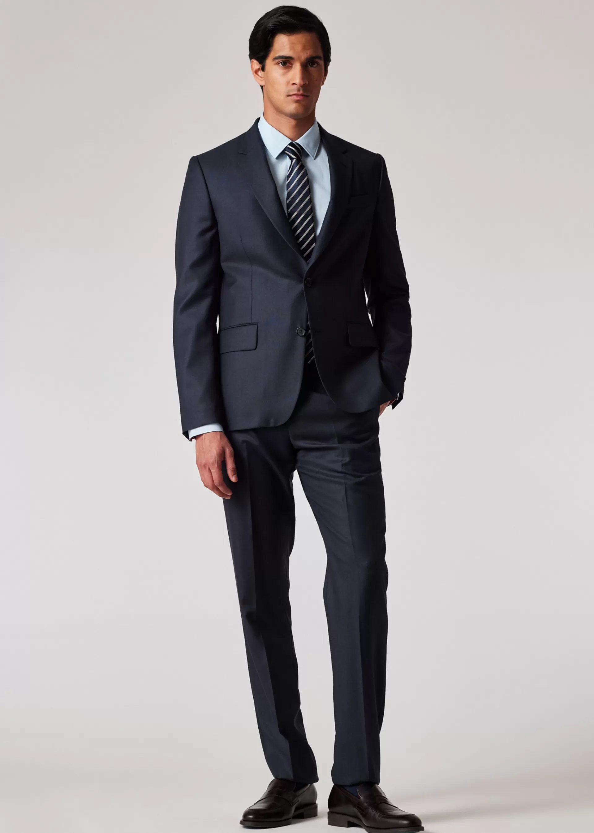 The Soho - Tailored-Fit Dark Navy Birdseye Wool Suit>Paul Smith Cheap