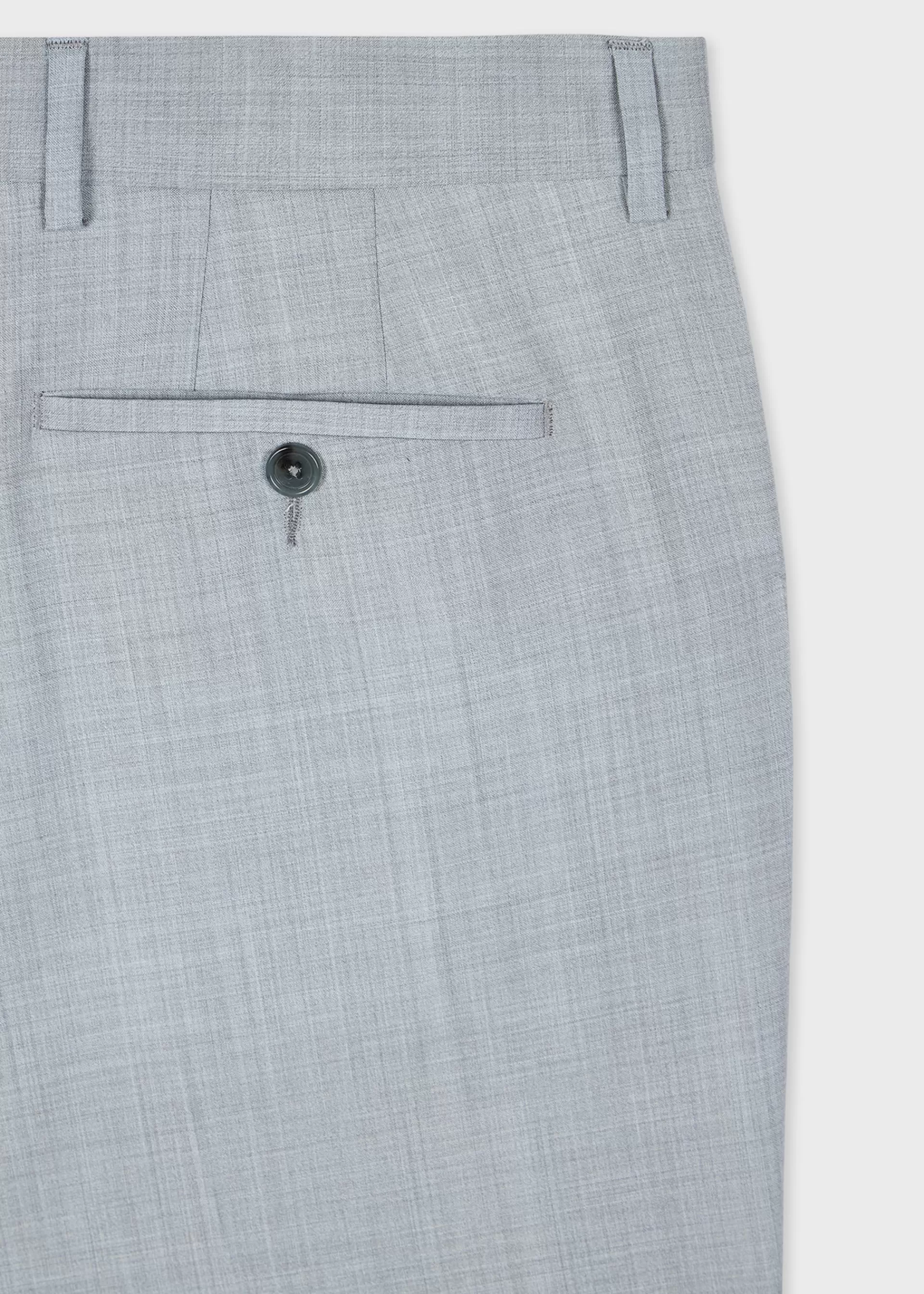The Soho - Tailored-Fit Light Blue Overdyed Melange Wool Suit>Paul Smith Fashion