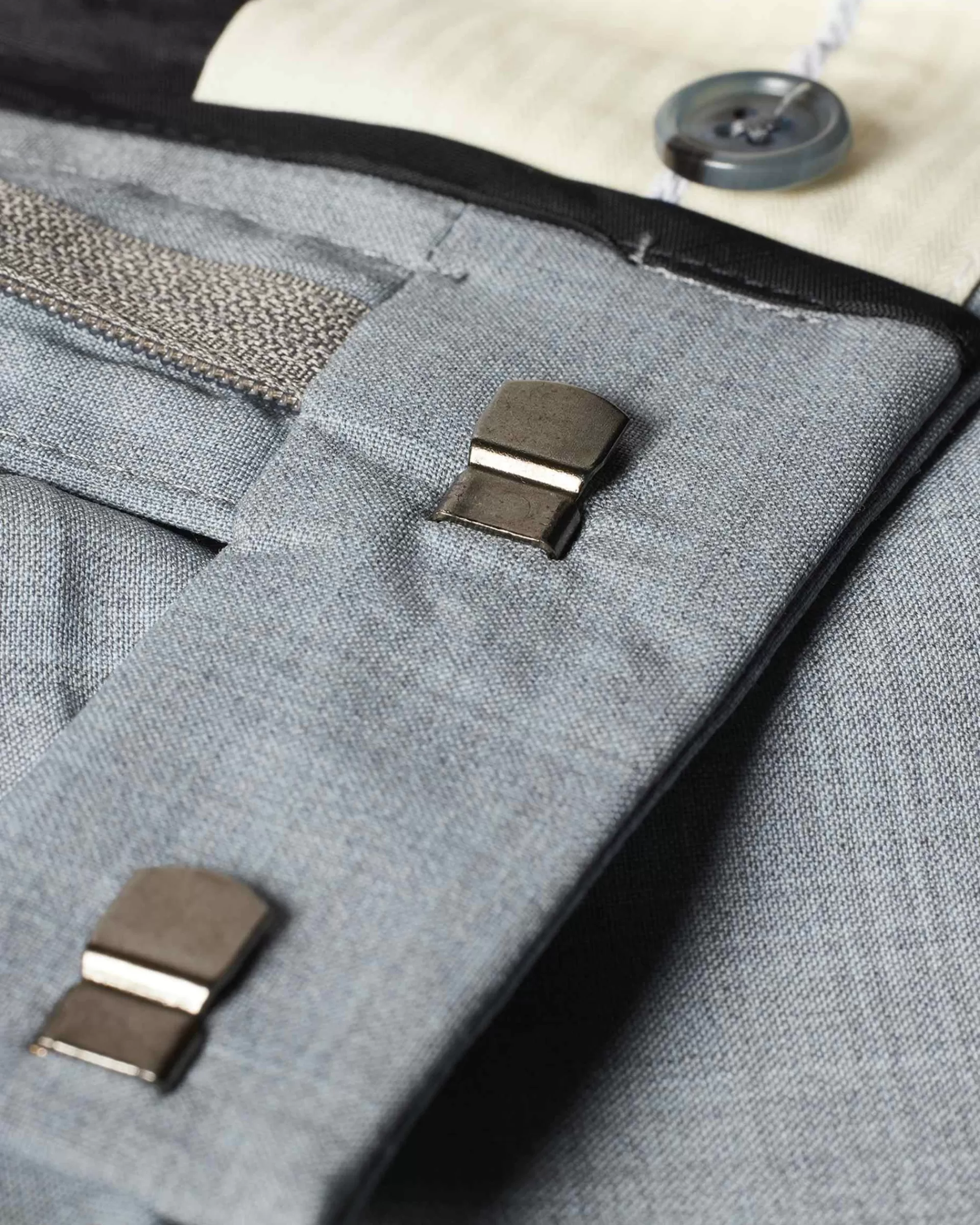 The Soho - Tailored-Fit Light Blue Overdyed Melange Wool Suit>Paul Smith Fashion