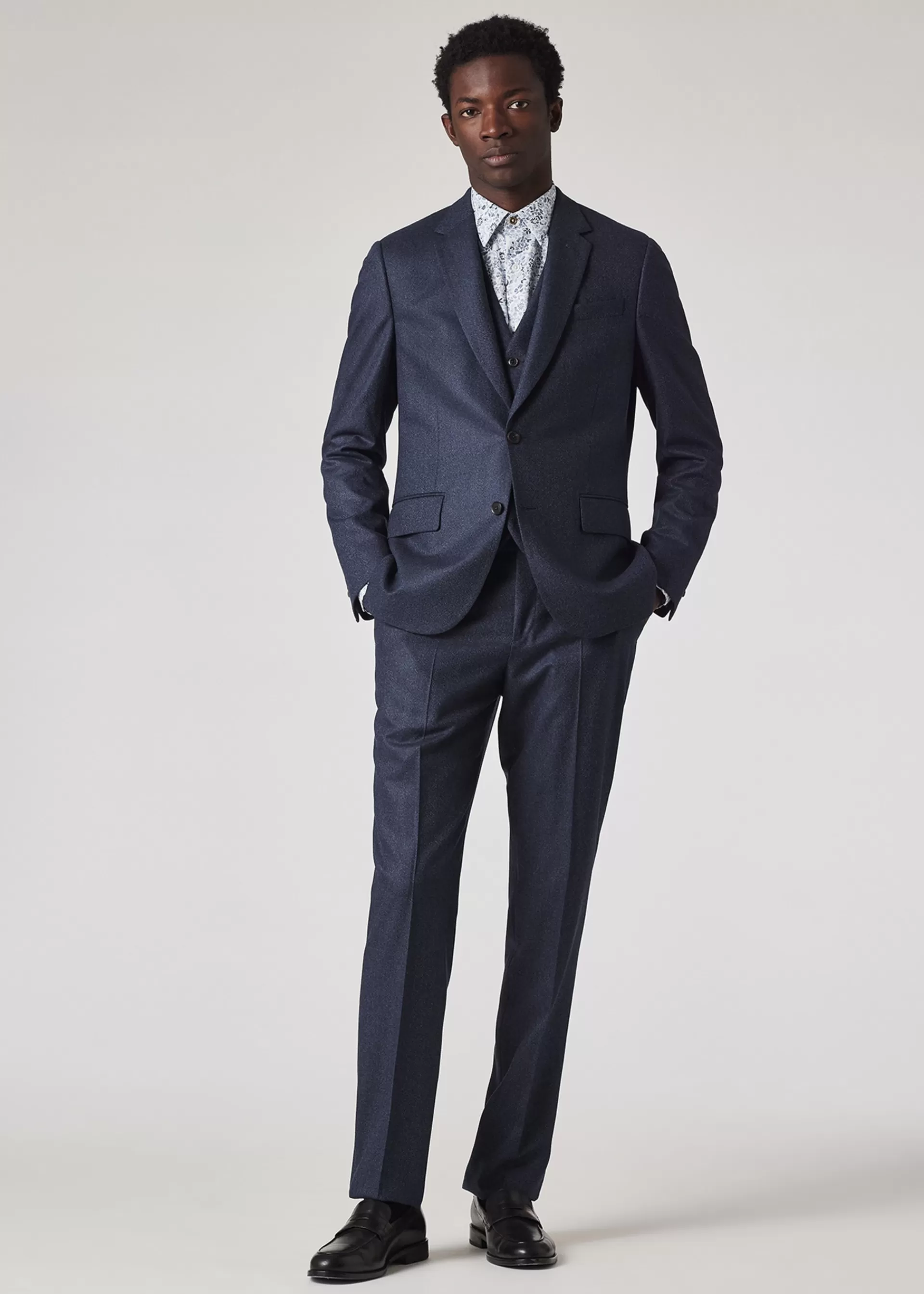 The Soho - Tailored-Fit Capolavoro Tweed Three-Piece Suit>Paul Smith Outlet