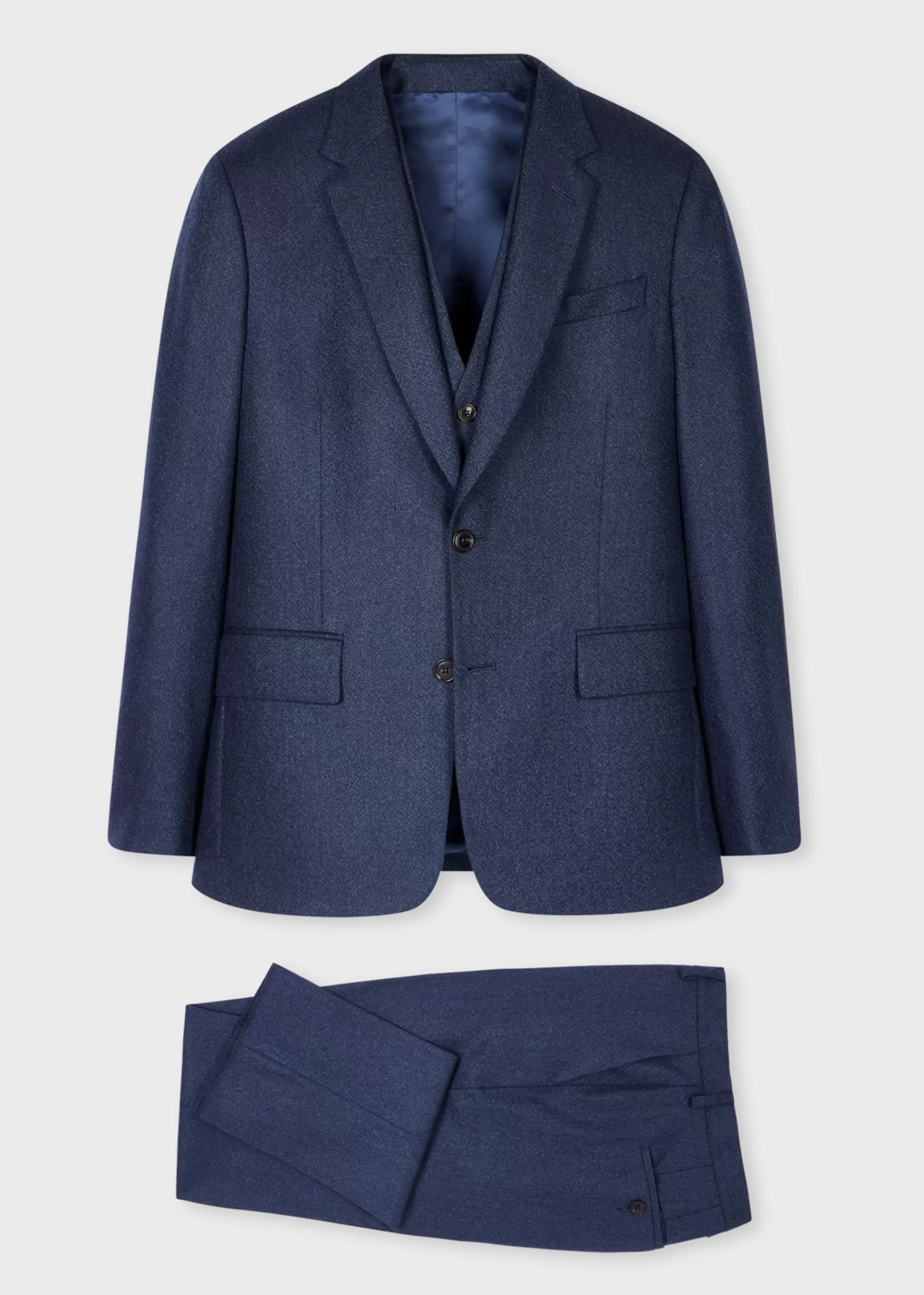 The Soho - Tailored-Fit Capolavoro Tweed Three-Piece Suit>Paul Smith Outlet