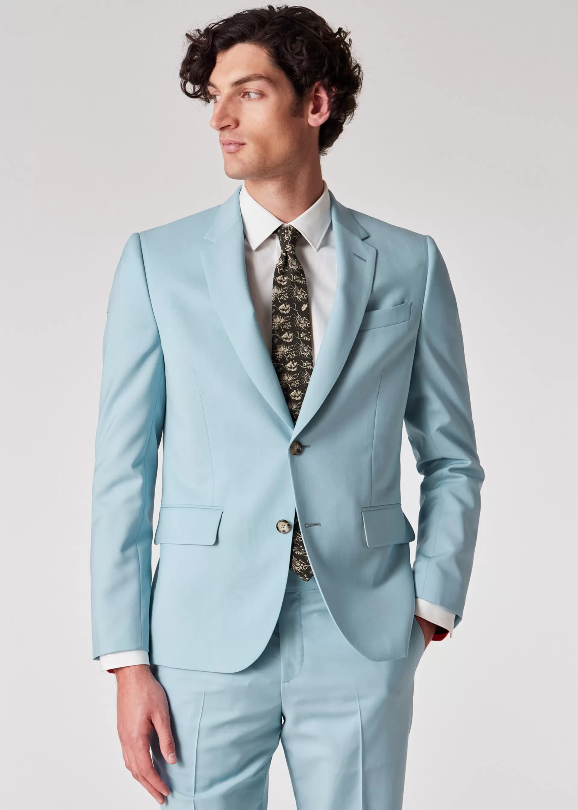 The Soho - Tailored-Fit Pale Blue Wool-Mohair Suit>Paul Smith Sale