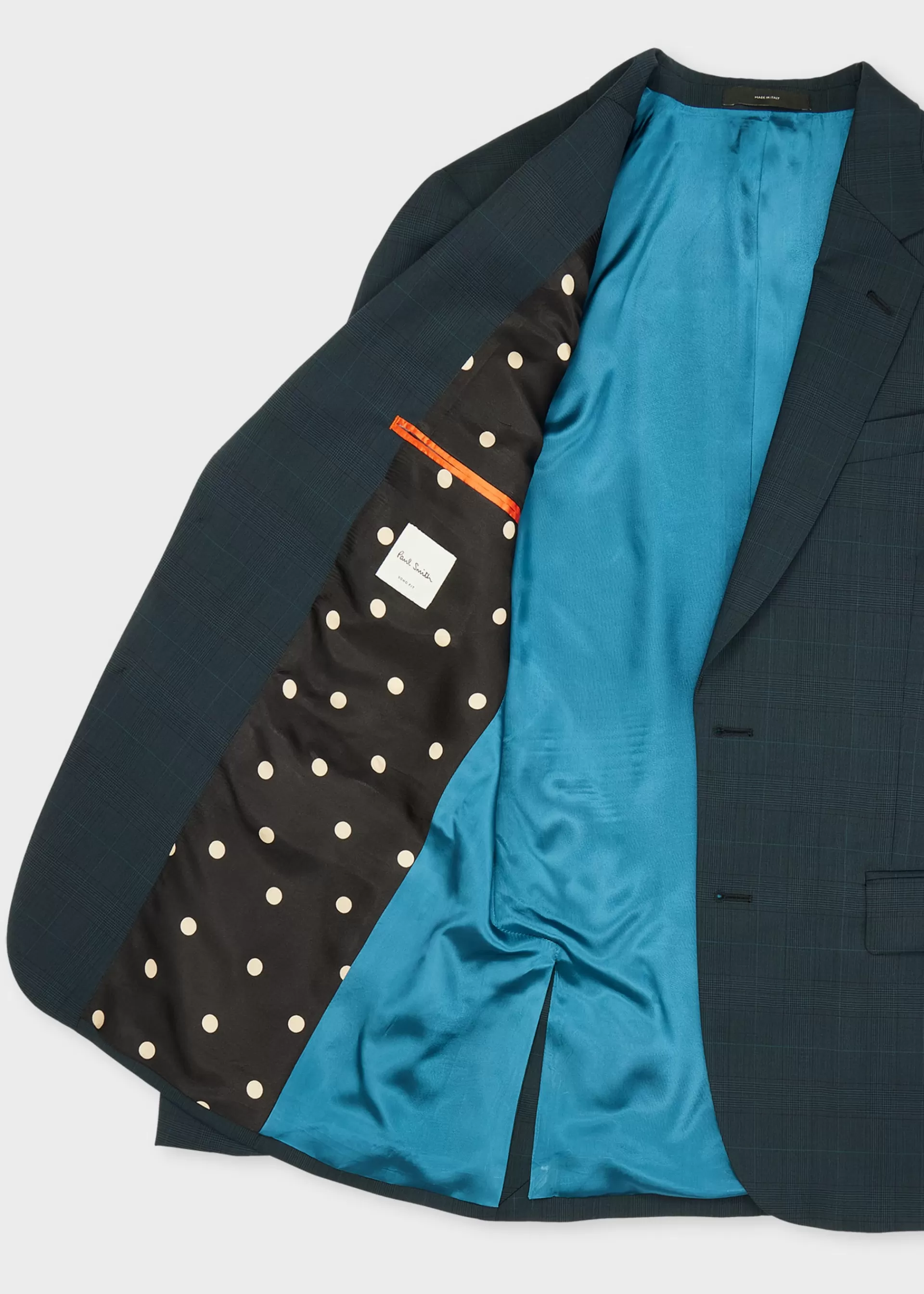 The Soho - Tailored-Fit Petrol Green Check Wool Suit>Paul Smith Best
