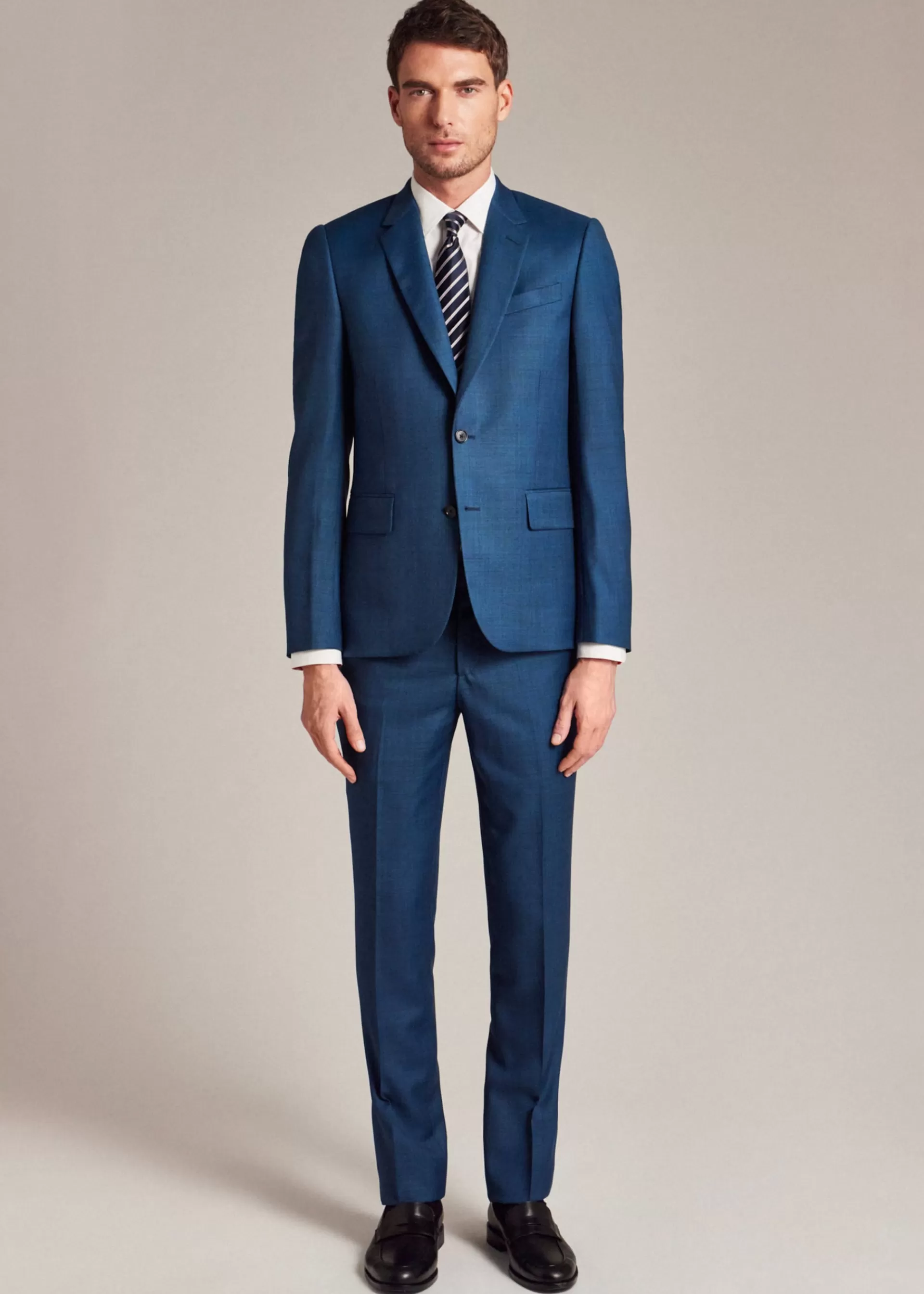 The Soho - Tailored-Fit Sharkskin Wool Suit>Paul Smith Discount