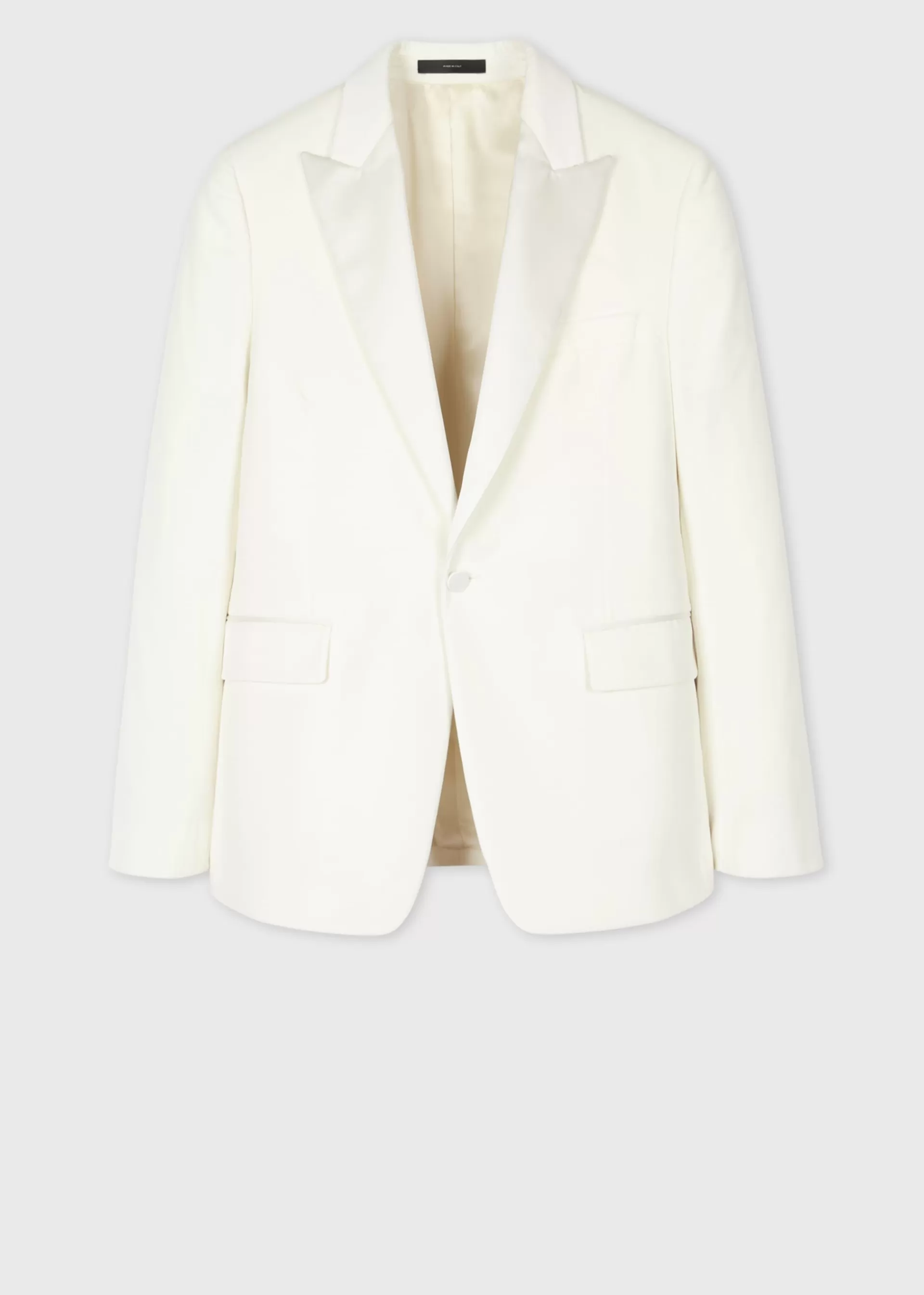 The Soho - Tailored-Fit White Velvet Evening Blazer>Paul Smith Outlet